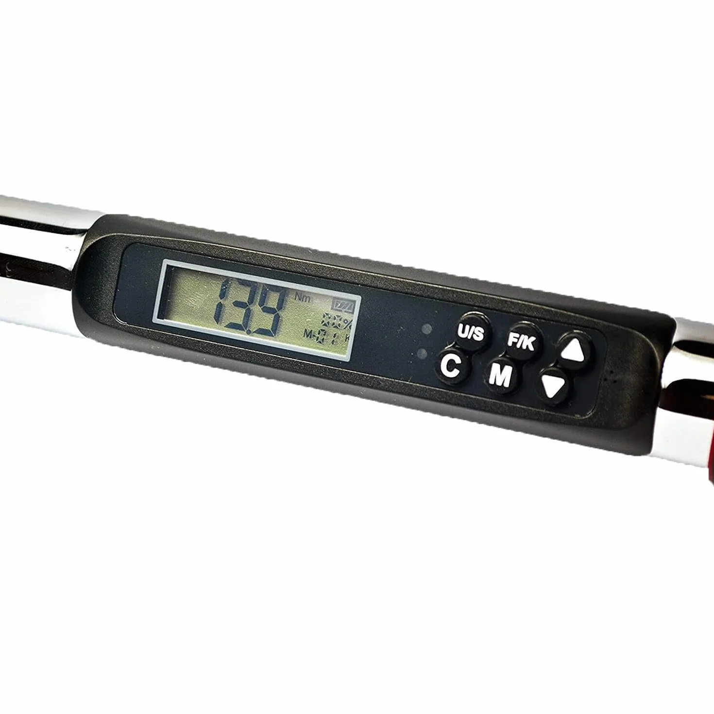 ACDelco Tools ARM303-4A Cyfrowy klucz dynamometryczny 1/2" (cal), wymiary 4,5-76 m. Zakres momentu obrotowego, długość 26-1/4", wyświetlacz LCD, dźwięk dźwiękowy, wibracje i migające światło LED,