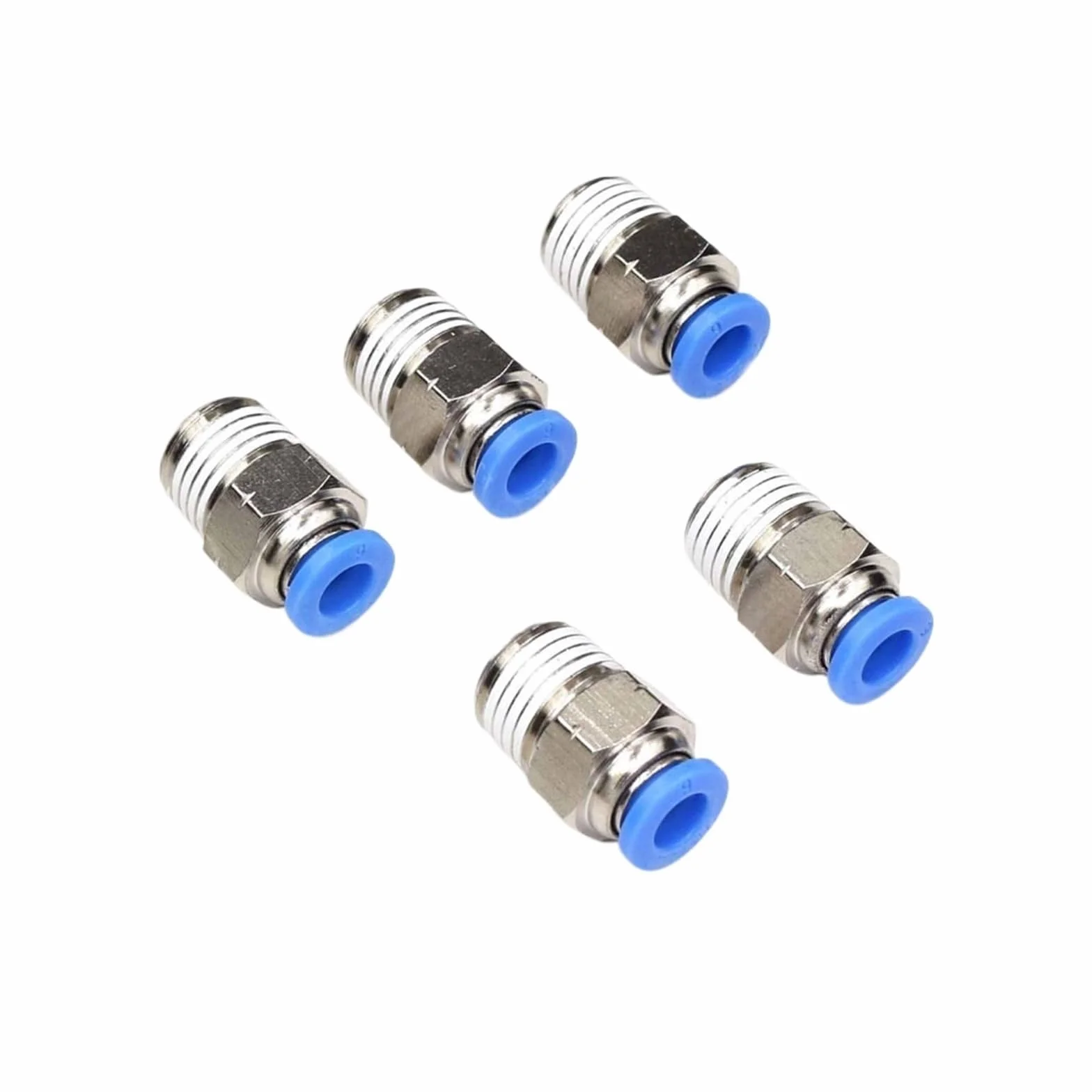 Szybkozłącze Push-In do podłączenia 6mm rura zewnętrzna X 1/4" męski gwint NPT pneumatyczne proste złącza/łącznik(Pack of 25)