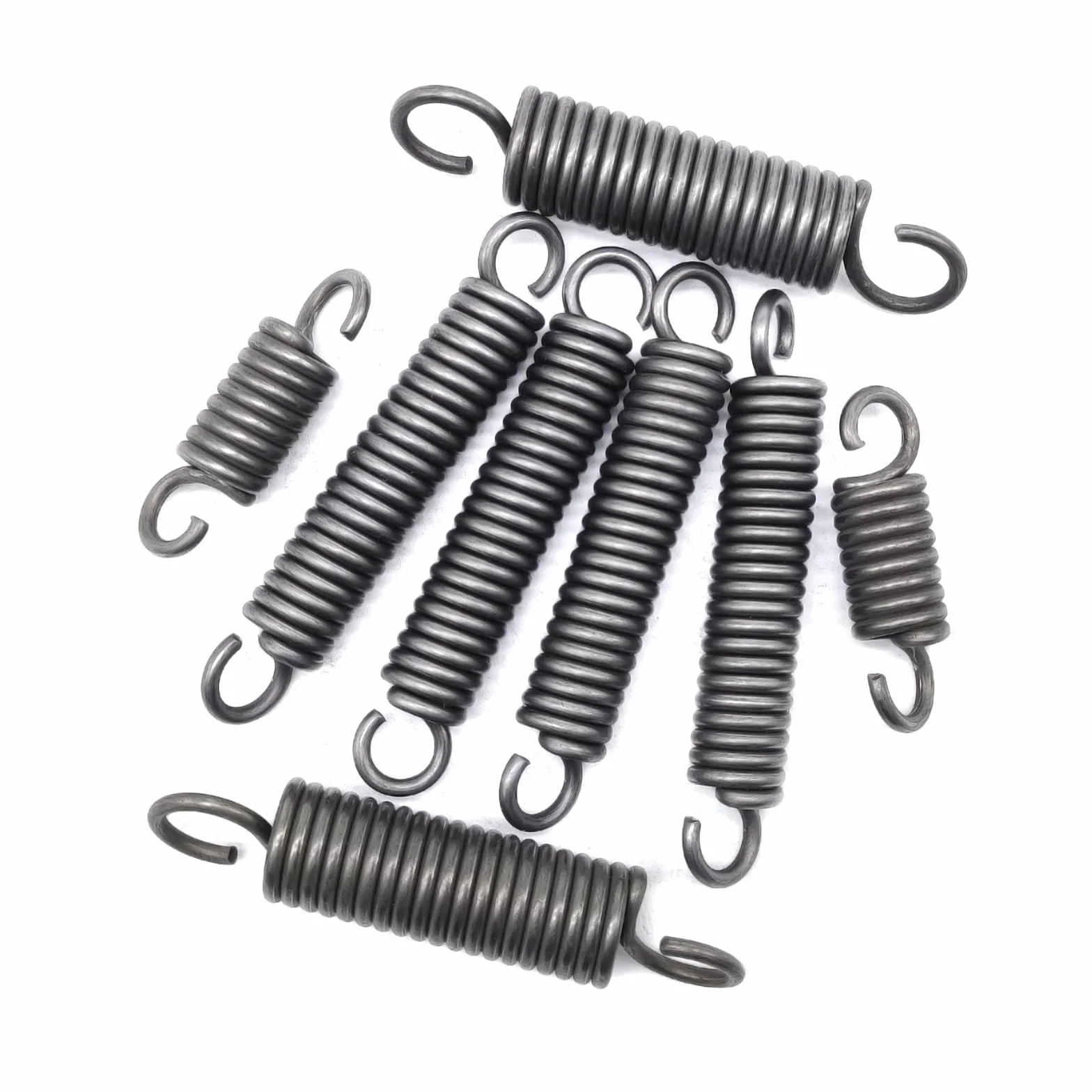 1 szt. Podwójne sprężyny naciągowe ze stali, 3,5 mm x 25 mm x 140 mm, sprężyna napinająca z otwartym hakiem