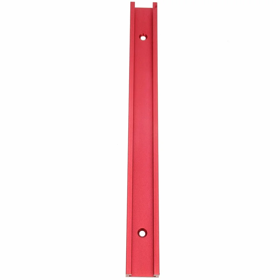 VIDOO Uniwersalna Czerwona Szyna T-slot T-track Rowek do Przyrządów 30x12.8mm do Piły Stołowej Stołu Frezarskiego Narzędzie Stolarskie-800mm