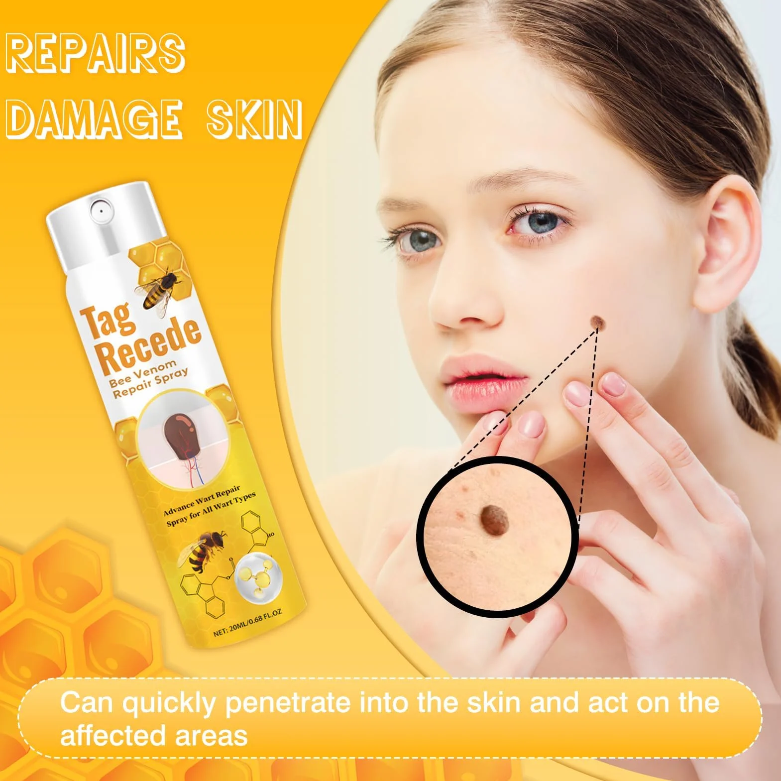Bee Venom Spray 2 sztuki jadu pszczelego 20 lm do skóry