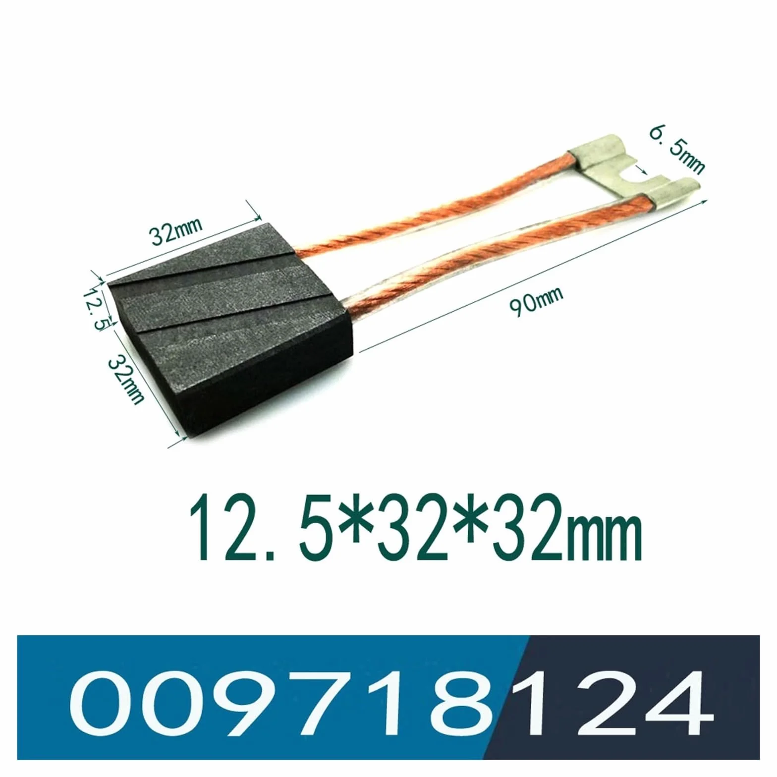 0009718189 Szczotki węglowe do silnika napędowego 10x40x32mm 12.5x32x32mm 16x32mm, kompatybilne z 335E14E16E16E18(12.5X32X32mm 8pcs)