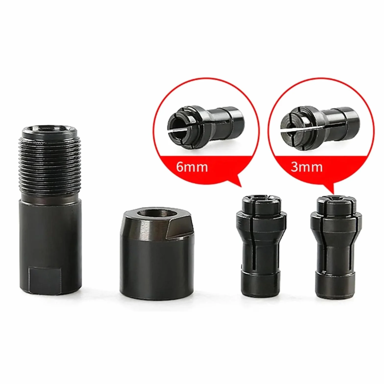 6/3mm szlifierka kątowa zmodyfikowany adapter do uchwytu szlifierki prostej do szlifierki kątowej typu 100 gwint M10 narzędzia ścierne