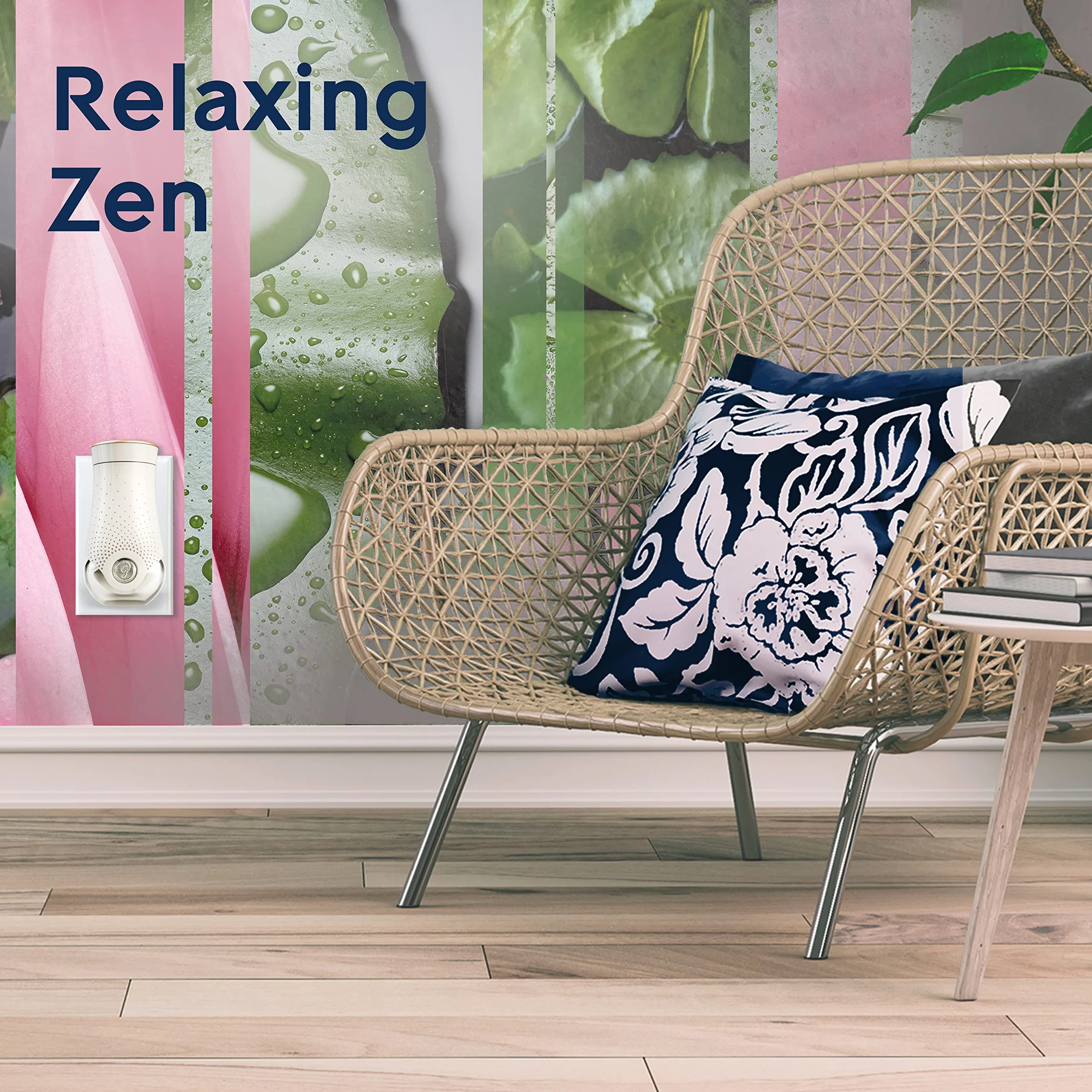 Glade Elektryczny odświeżacz powietrza z olejkami eterycznymi, zapachem Relaxing Zen, 1 dyfuzor i 1 wkład