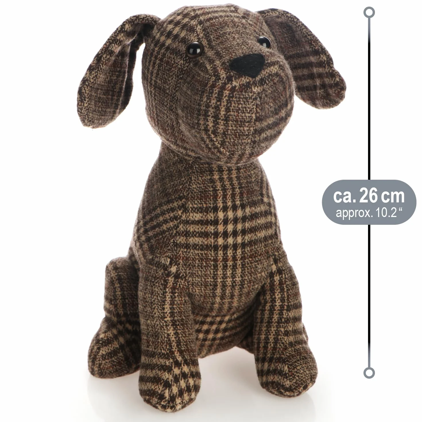 COM-FOUR® Stoper do drzwi, ciezki uchwyt do drzwi, ladny wzór psa, funkcjonalny dodatek do mieszkania, stoper do okien i drzwi, idealny na przeciag (Pies Baloo)