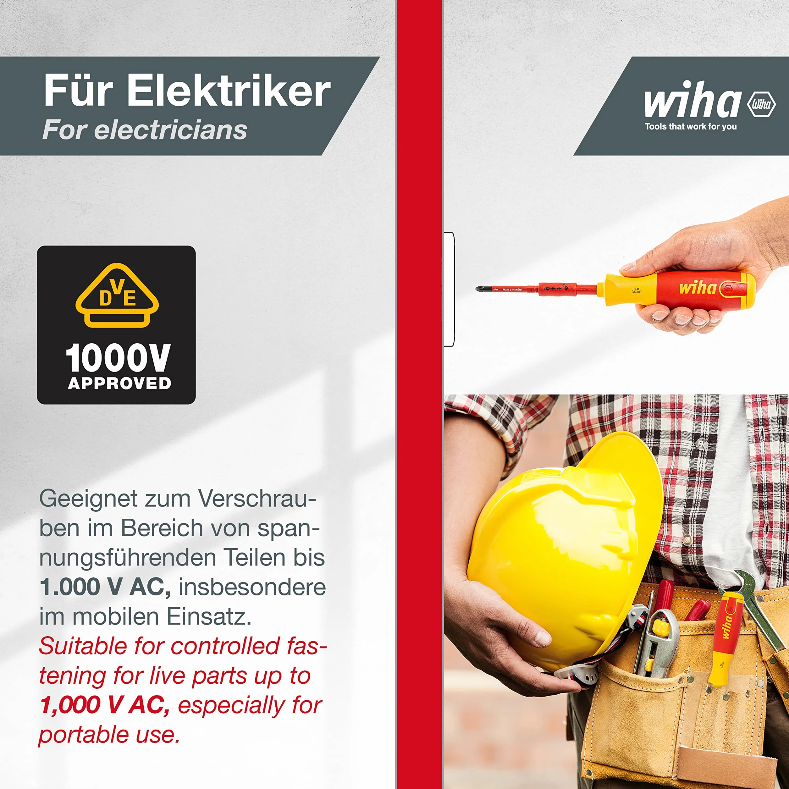 Wiha 2831-09023 LiftUp Schraubendreher mit Bit Magazin