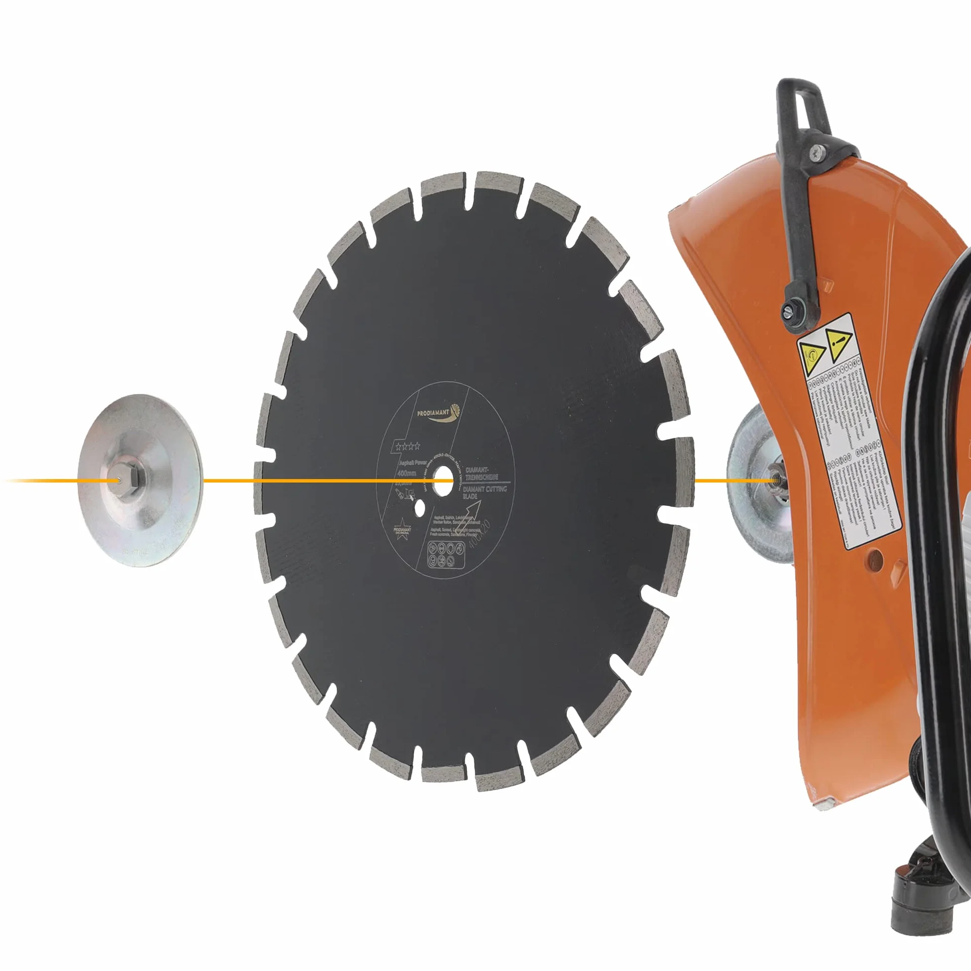 PRODIAMANT Premium diamentowa tarcza do cięcia 300 mm asfaltu (300/25,4 mm) z segmentami ochronnymi do profesjonalnego zastosowania