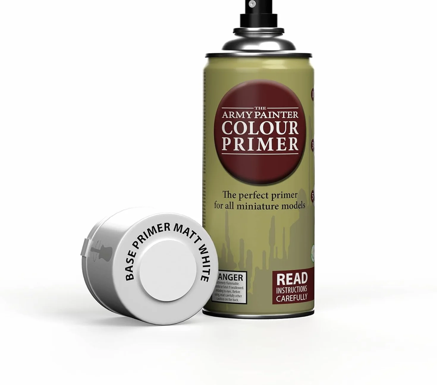 The Army Painter, Colour Primer Matt White, 400 ml spray akrylowy | Podkład matowy biały do malowania figurek Warhammer i Dungeons and Dragons