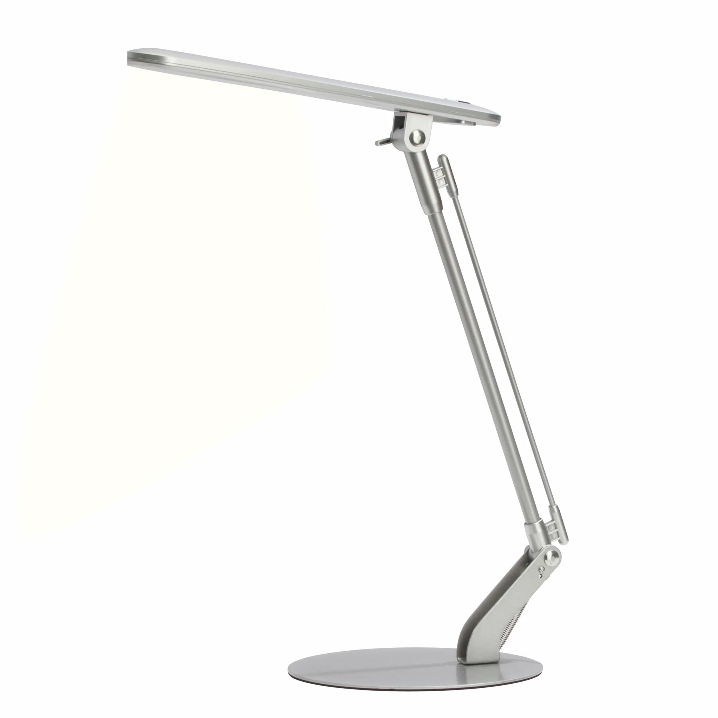 Brilliant Brendan lampka na biurko, wbudowana LED, 1 x 6 W, 290 lm, 4100 K, metal, tytan G94808/11