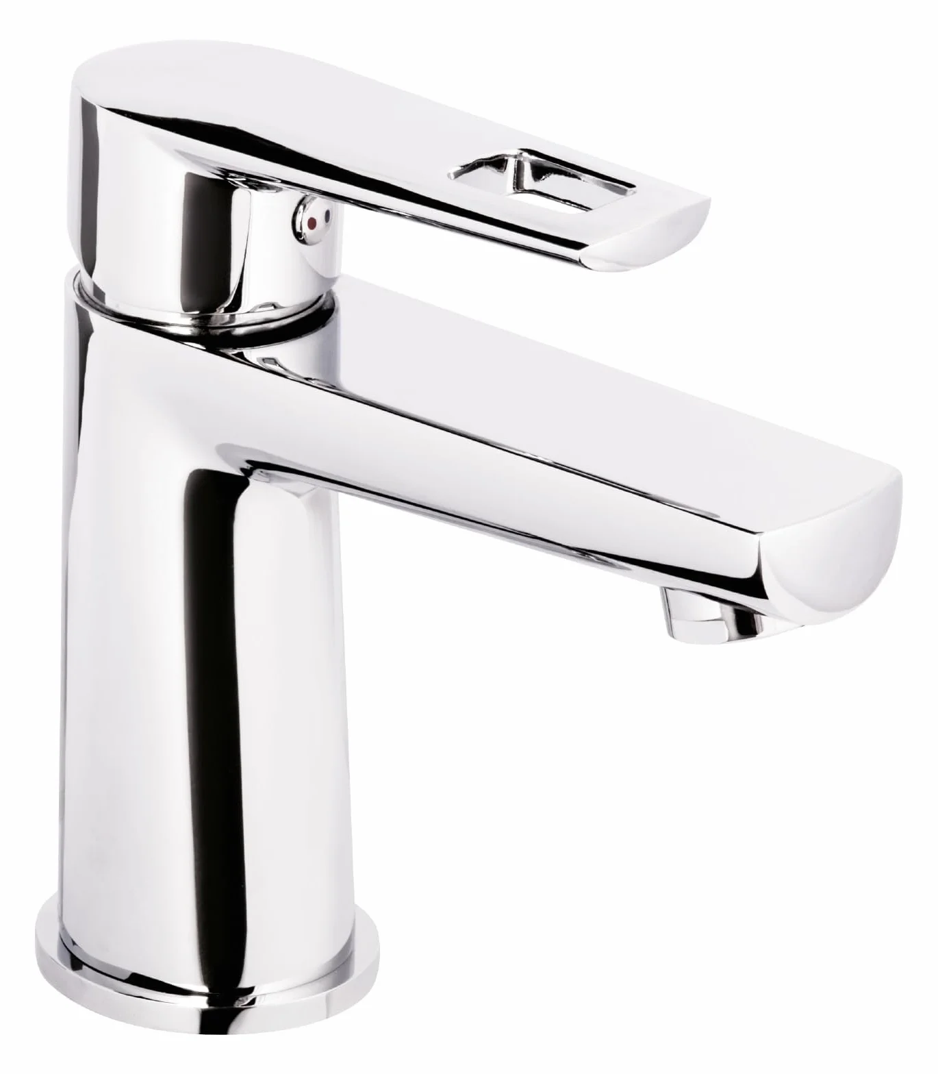 aquaSu® Bateria umywalkowa Midano, oszczędna dysza mieszająca, zawór pop-up, wkład ceramiczny, kran łazienkowy, rdzeń mosiężny, chromowany, 795548