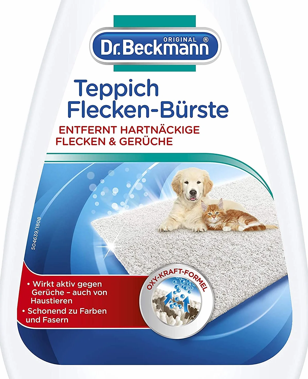 Dr. Beckmann Teppich Flecken-Burste Środek i Szczotka do Czyszczenia Dywanów, 650 ml