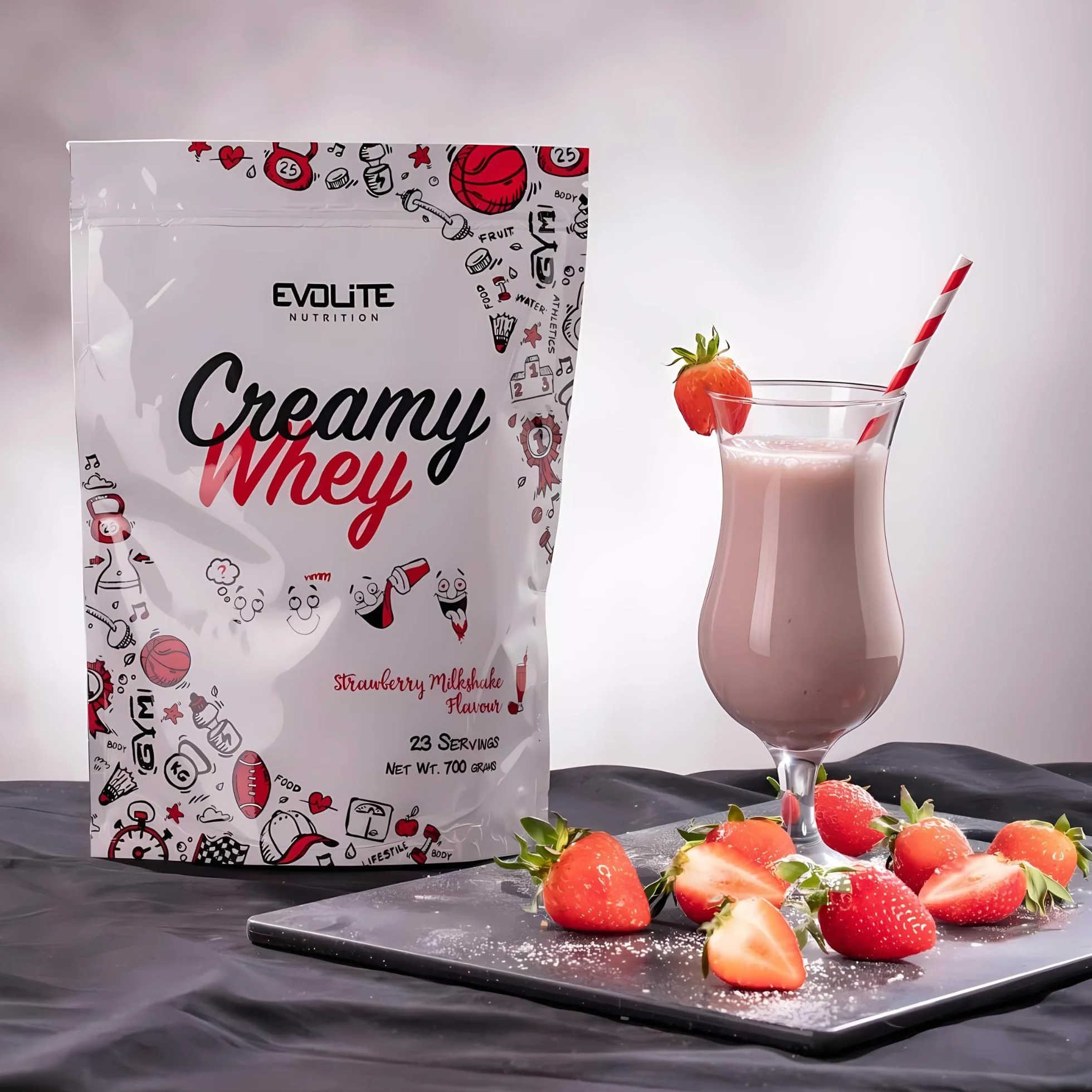 Evolite Nutrition Creamy Whey Conditioner z maślanką 700 g Proszek białkowy BCAA