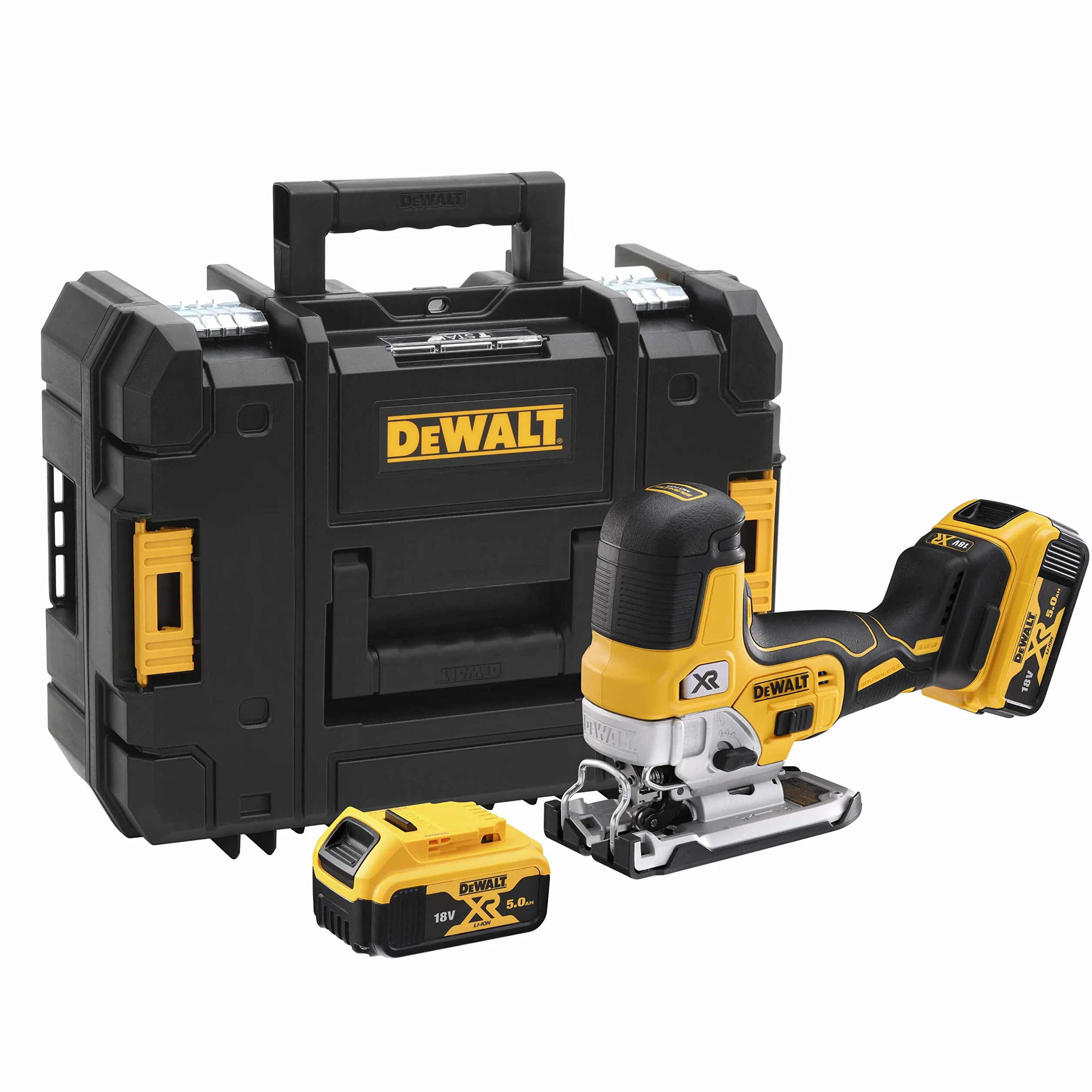 Wyrzynarka 18,0V Głębokość Cięcia 135mm 2x5Ah TSTAK DCS335P2 DeWalt