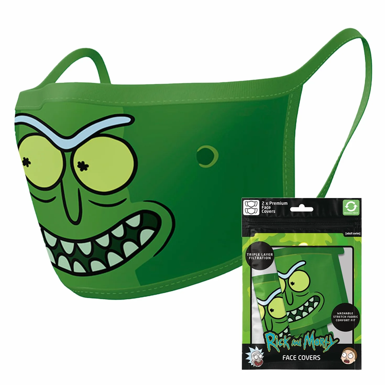 Pyramid International Face Masks - Rick & Morty (Pickle Rick) (2)