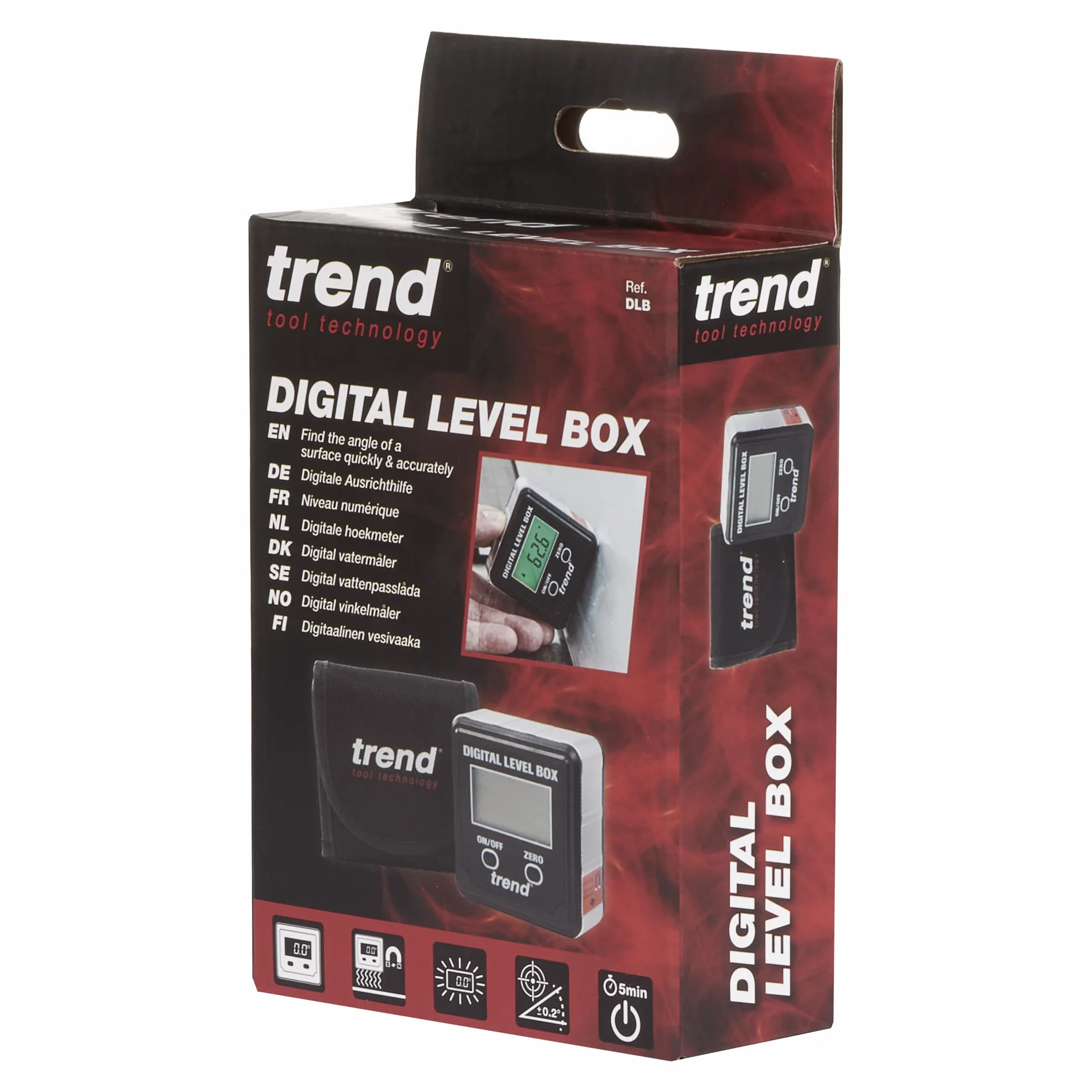 Trend Digital Level Box DLB - magnetyczny celownik kątowy podstawa magnetyczna