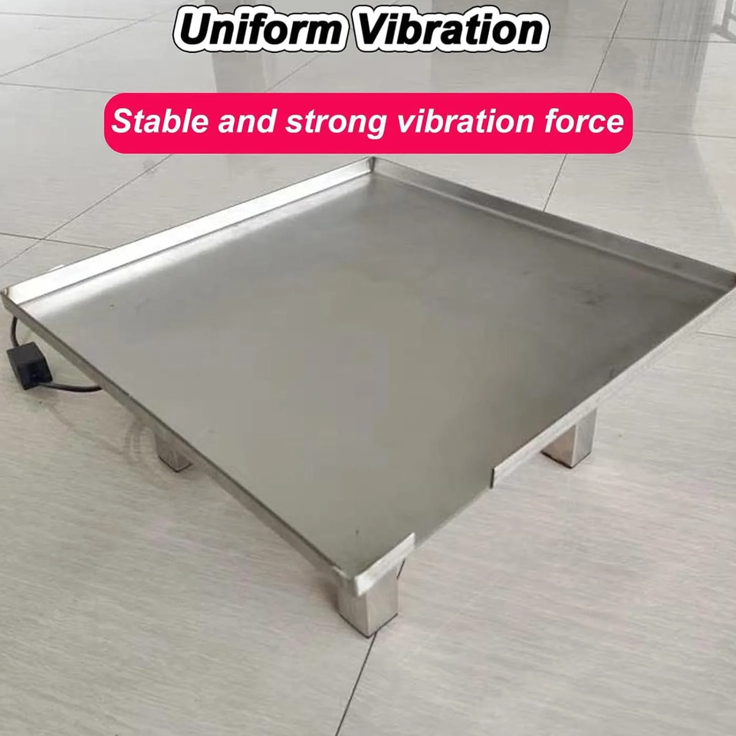Betonowy stół wibracyjny 30CM/50CM, AC 110V/220V Mini stanowisko do testów wibracyjnych blok testowy platforma wibracyjna ze stali nierdzewnej,50 * 50cm