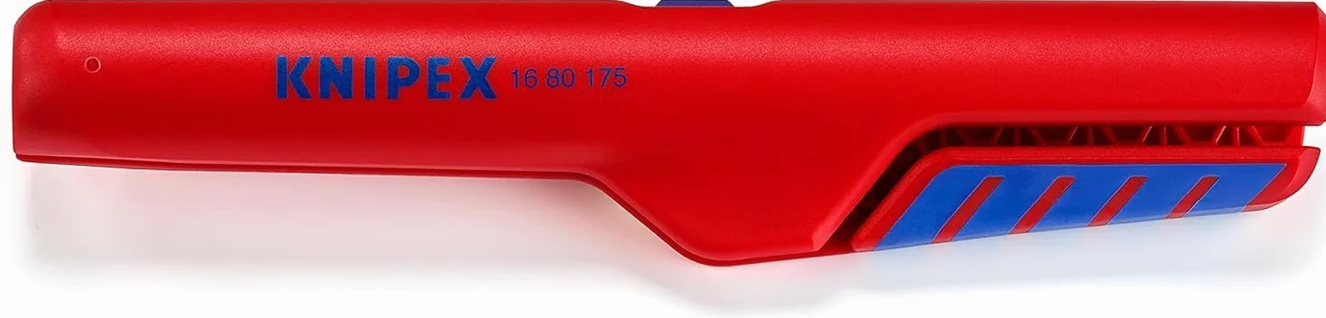 KNIPEX Przyrząd do ściągania izolacji z ogranicznikiem głębokości w blister 175 mm, 16 80 175 SB