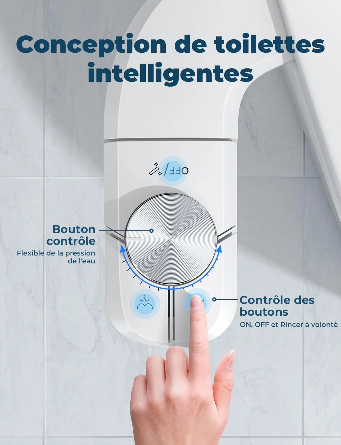 YissVIC japoński bidet toaleta nieelektryczna podwójna chowana dysza łatwa instalacja samoczyszcząca regulacja ciśnienia wody na zimną wodę, czyszczenie z przodu i z tyłu