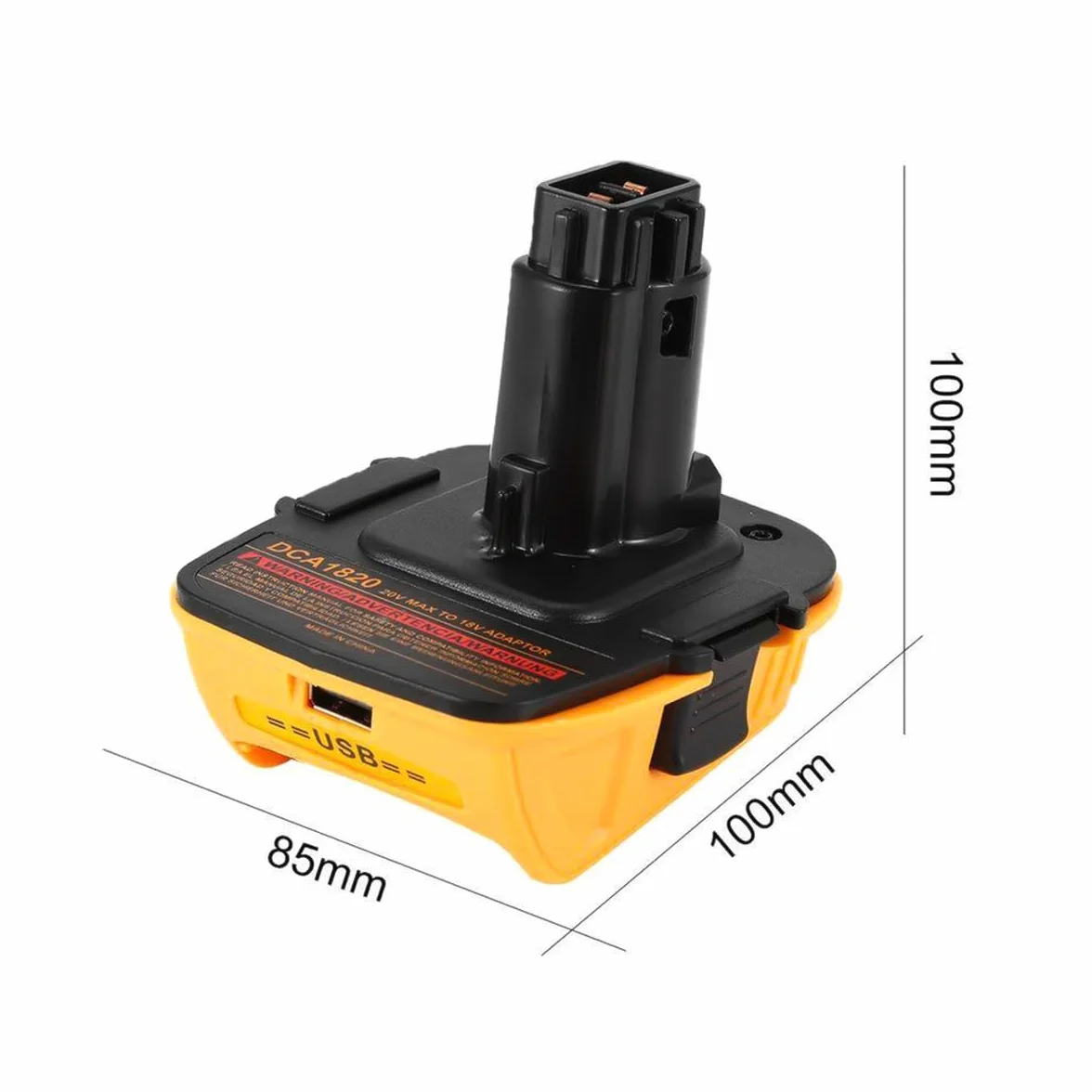 Namvo Adapter akumulatora 20 V DCA1820 do narzędzi 18 V Konwertuj konwerter baterii litowej Narzędzia akumulatorowe