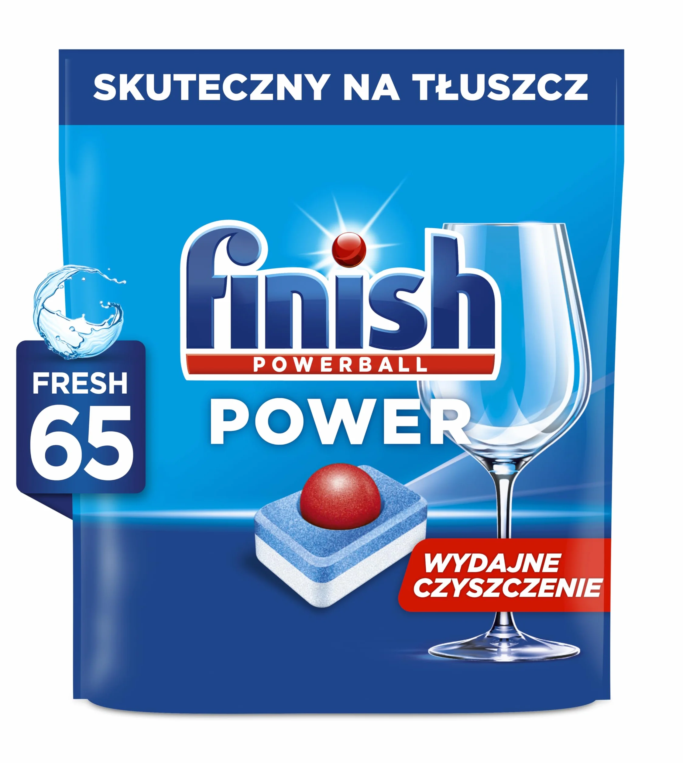 Finish Power Lemon Tabletki do Mycia Naczyń w Zmywarce 1040 G (65 Sztuk)