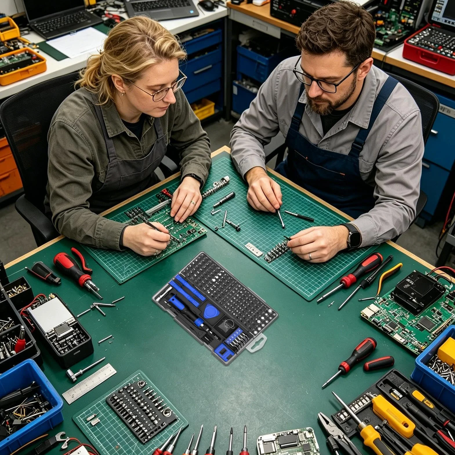 Zestaw wkrętaków precyzyjnych do elektroniki Ergonomiczne Narzędzie 160 W 1 | Wielofunkcyjny zestaw śrubokrętów Do warsztatu przemysłowego, komputera, laptopa, urządzeń