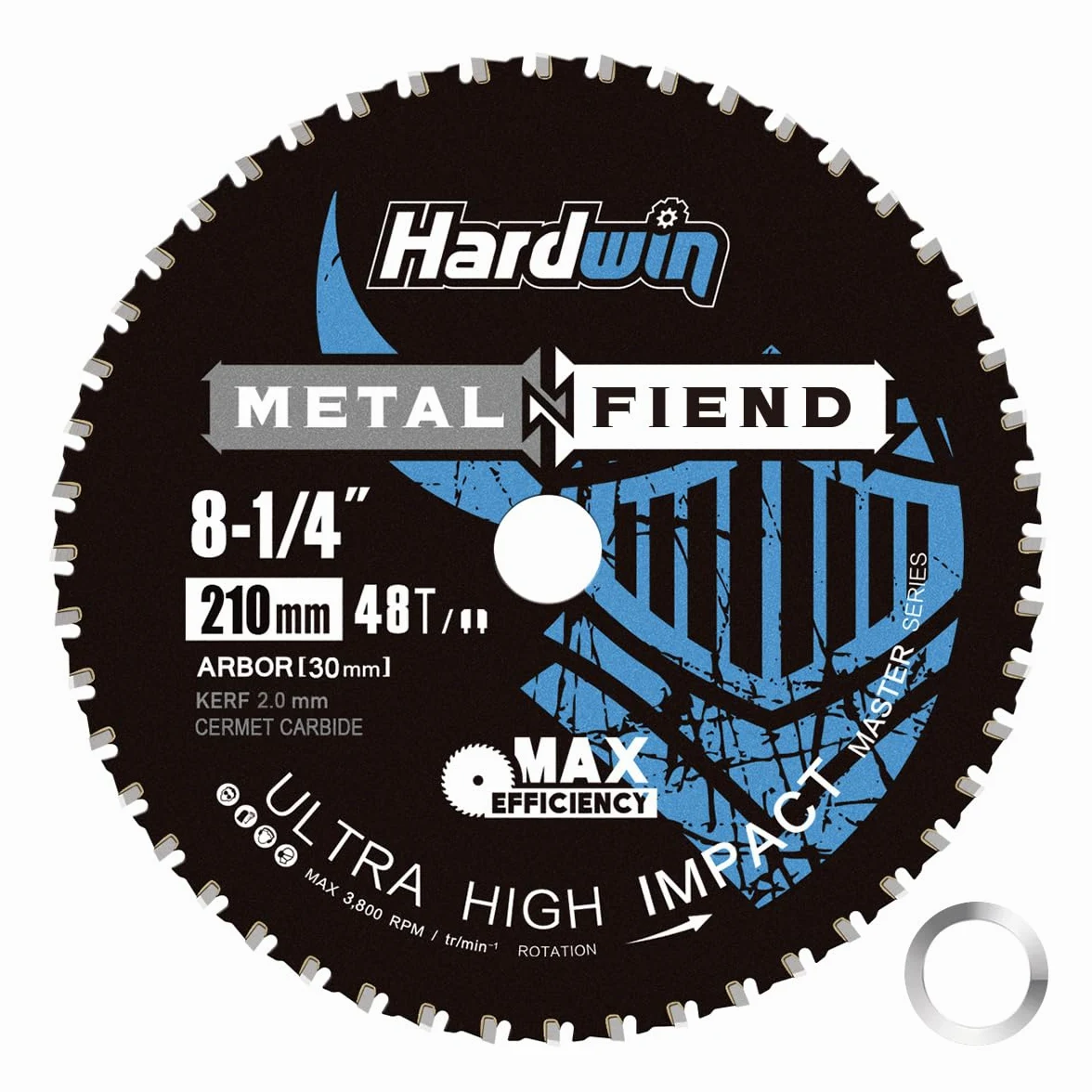 Metalowy brzeszczot do piły tarczowej 210x30mm, 48Z Cermet do stali | 48Z brzeszczot z cermetu do stali, rur i profili; czyste cięcia przy mniejszej temperaturze do pił tarczowych na zimno.