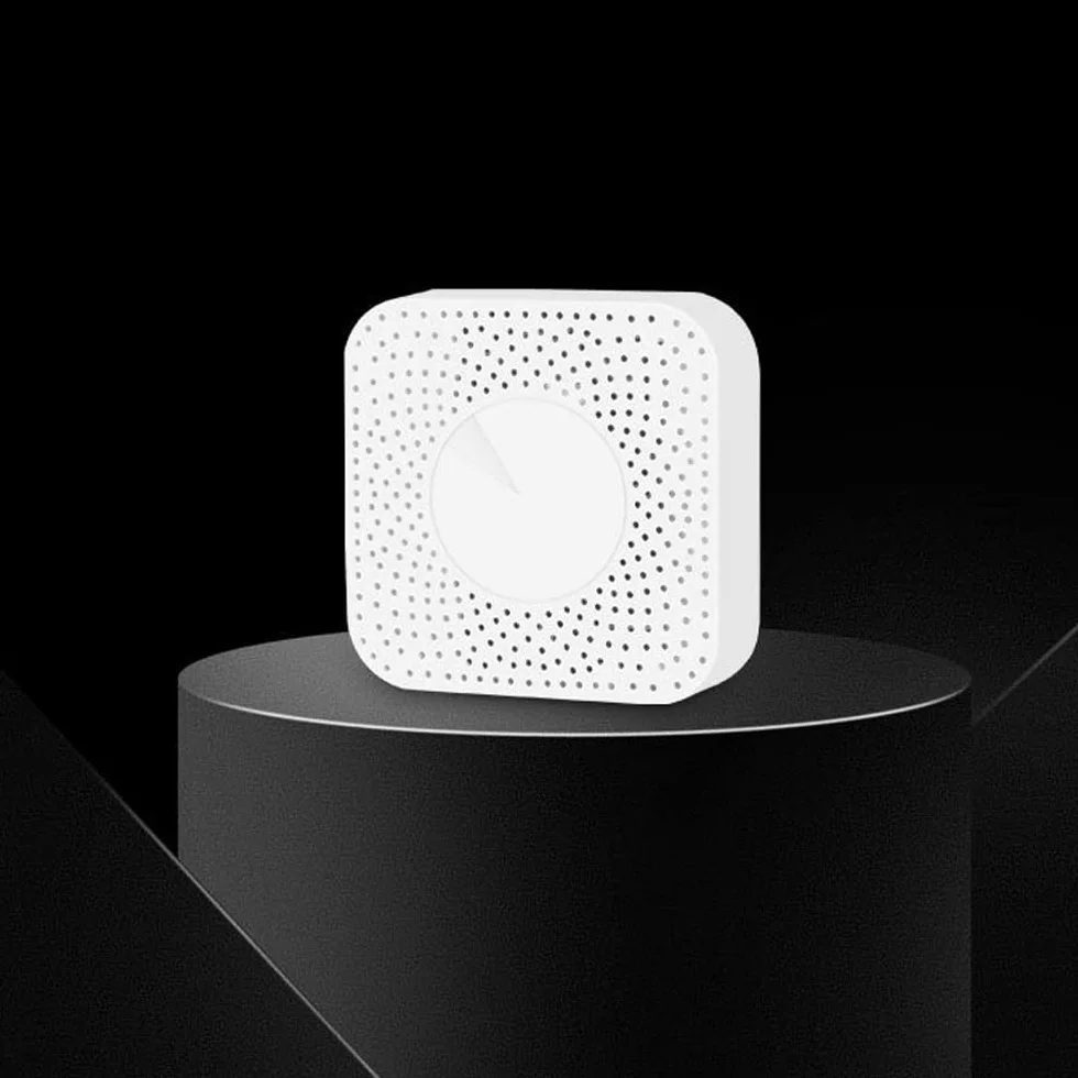 Inteligentny monitor jakości powietrza Tuya WiFi 6-w-1 gospodyni powietrza PM2.5/formaldehyd/VOC/CO2/czujnik temperatury/wilgotności kompatybilny z Home do domowego biura FNHY