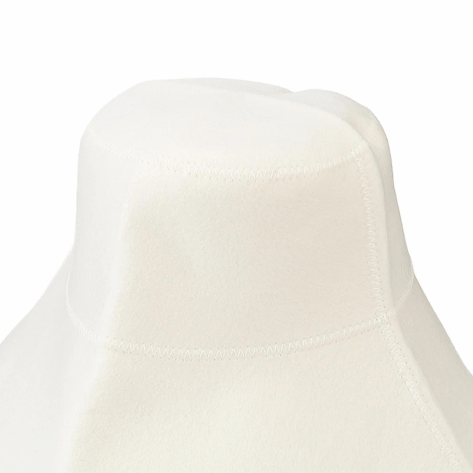 Czapka do Sauny Ochrona Głowy Absorpcja Wody Biała Szara