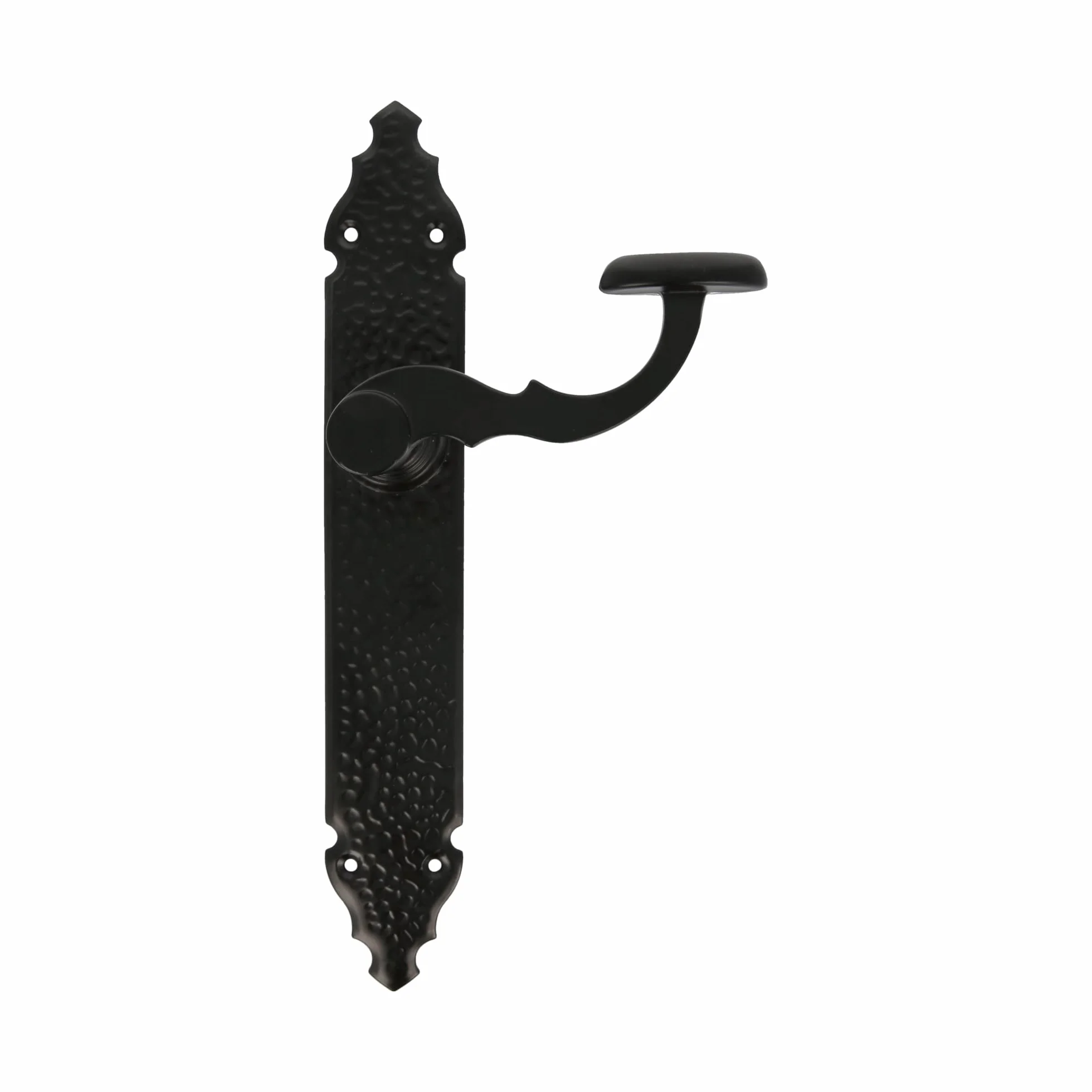Amig Rustykalny zestaw uchwytów płyta młotkowana 280 x 45 mm stalowa czarny