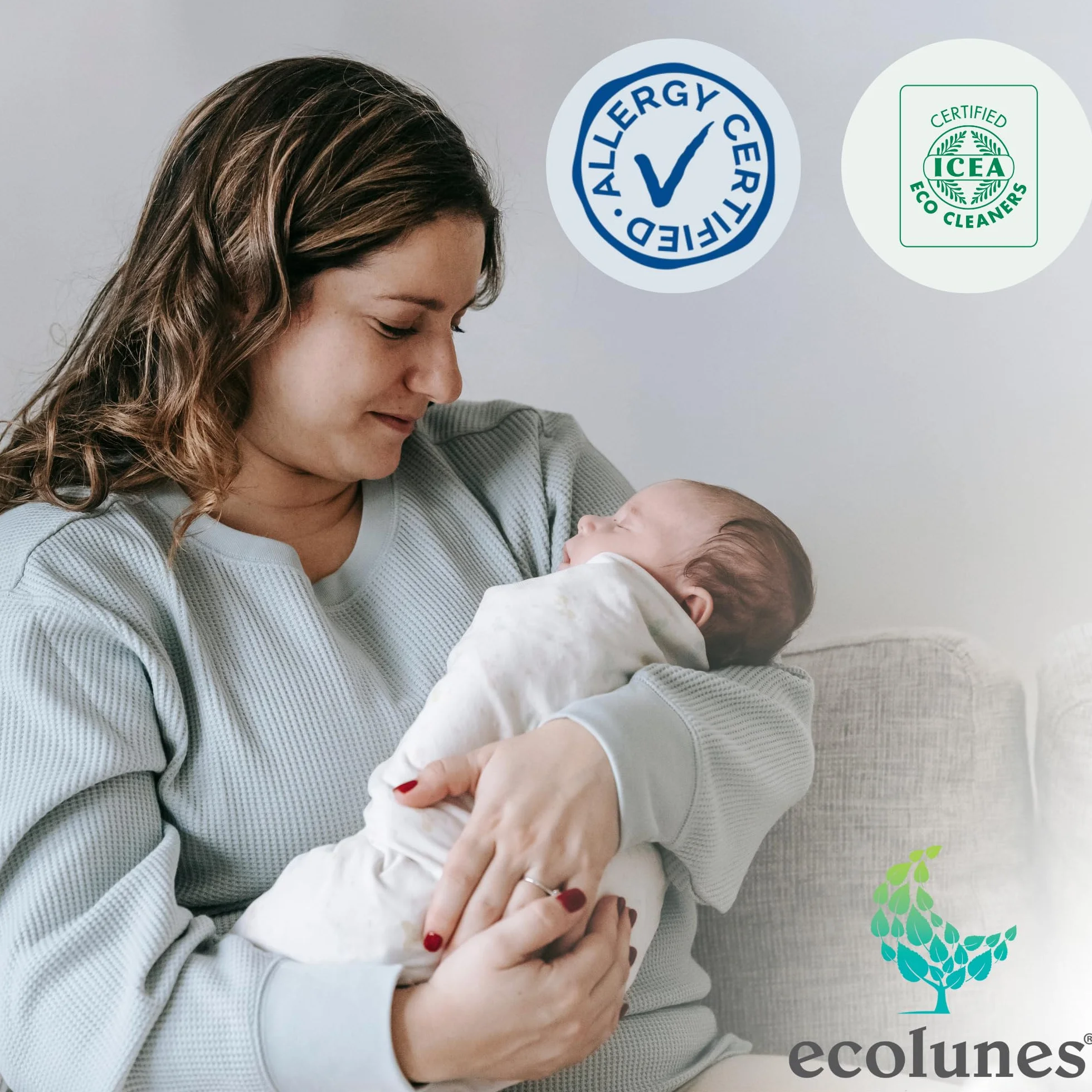Ecolunes Baby Fruit & Vegetable Wash hipoalergiczny płyn do mycia ciała dla dzieci z owocami i warzywami, bezzapachowy, 99,5% składników pochodzenia naturalnego, nie powoduje alergii, 500 ml