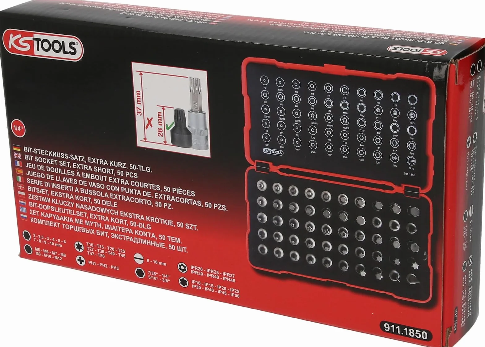 KS TOOLS 911.1850 Zestaw kluczy nasadowych