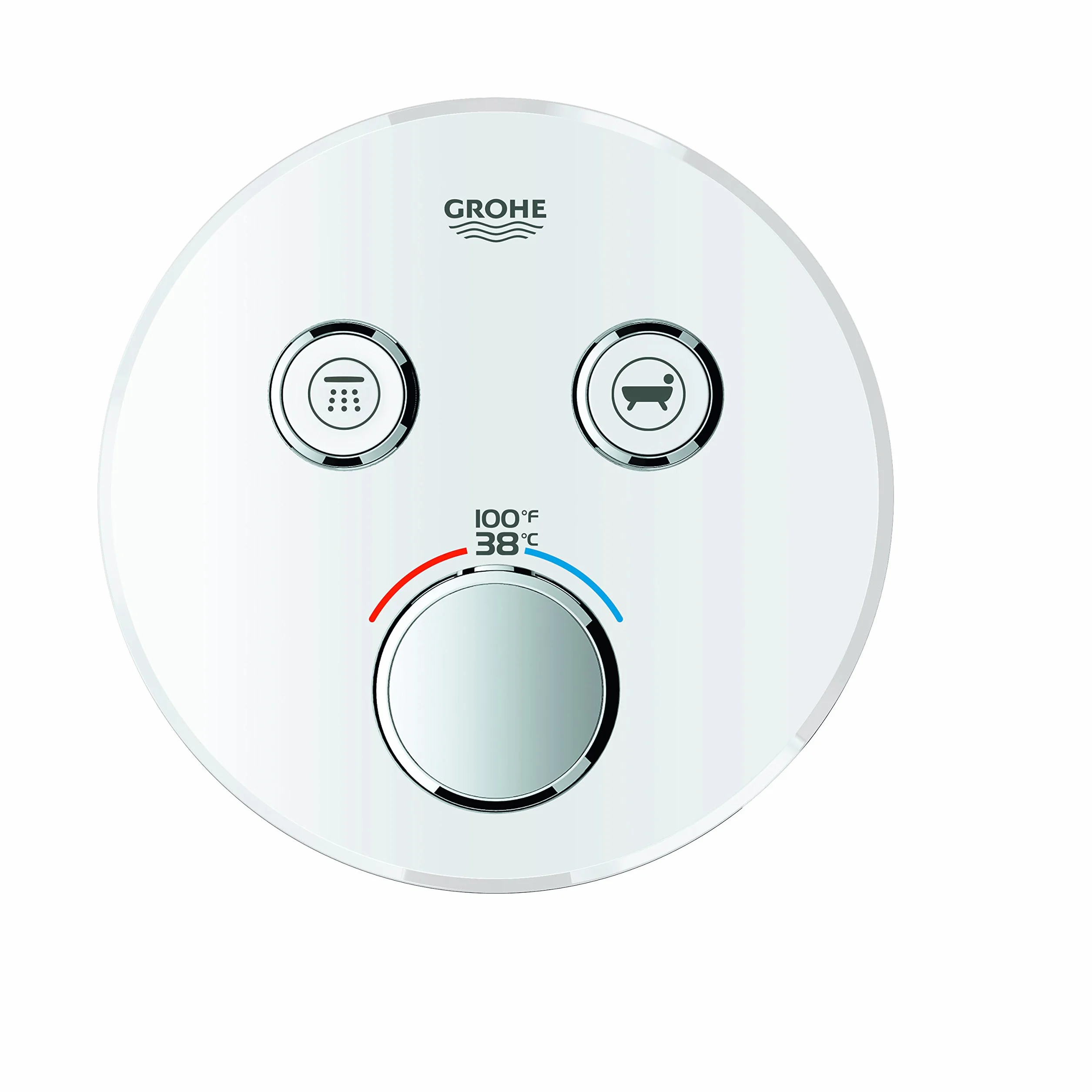 GROHE 29160LS0 Grohtherm Smartcontrol podwójna funkcja termostatyczna wykończenie z modułem sterującym, kolor biały księżycowy, bez SmartBox
