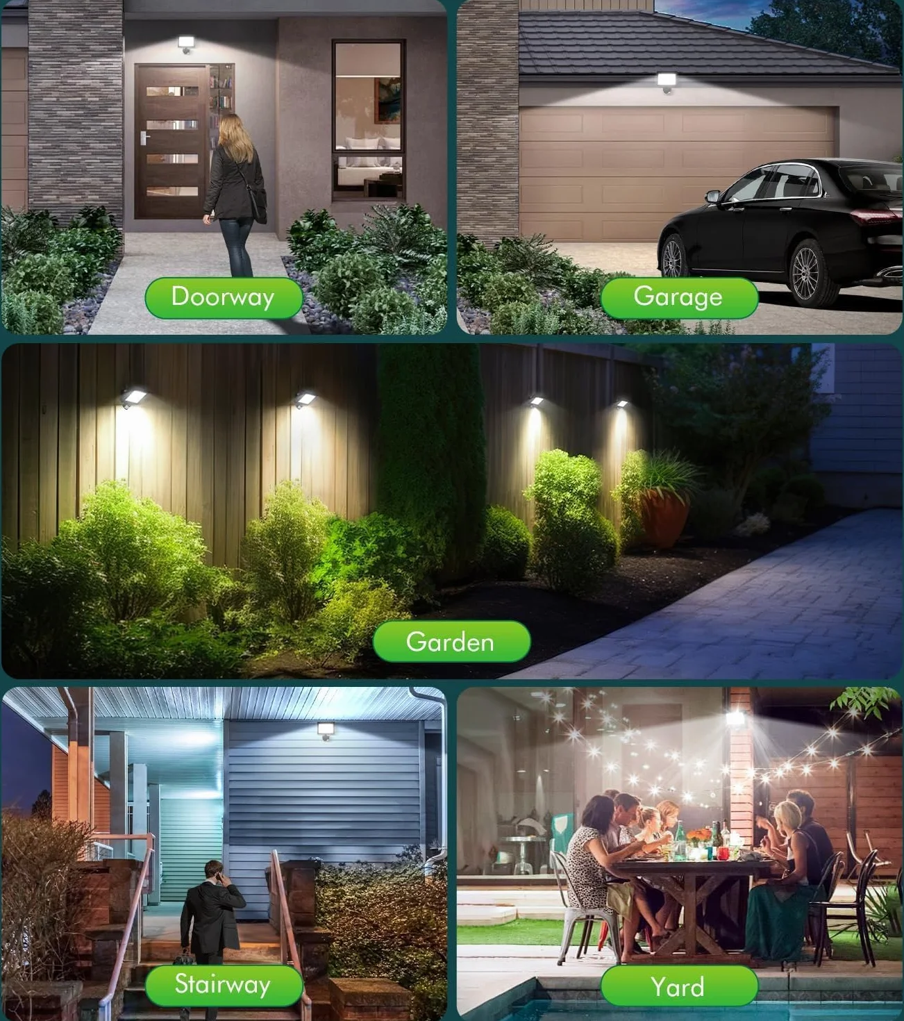 CLY Reflektor LED 60 W z czujnikiem ruchu, pilot zdalnego sterowania, 5640 lm, super jasny, 6500 K, zimna biel, IP66, wodoszczelny, zewnętrzny, regulowany stopień jasności, reflektor do ogrodu, garażu