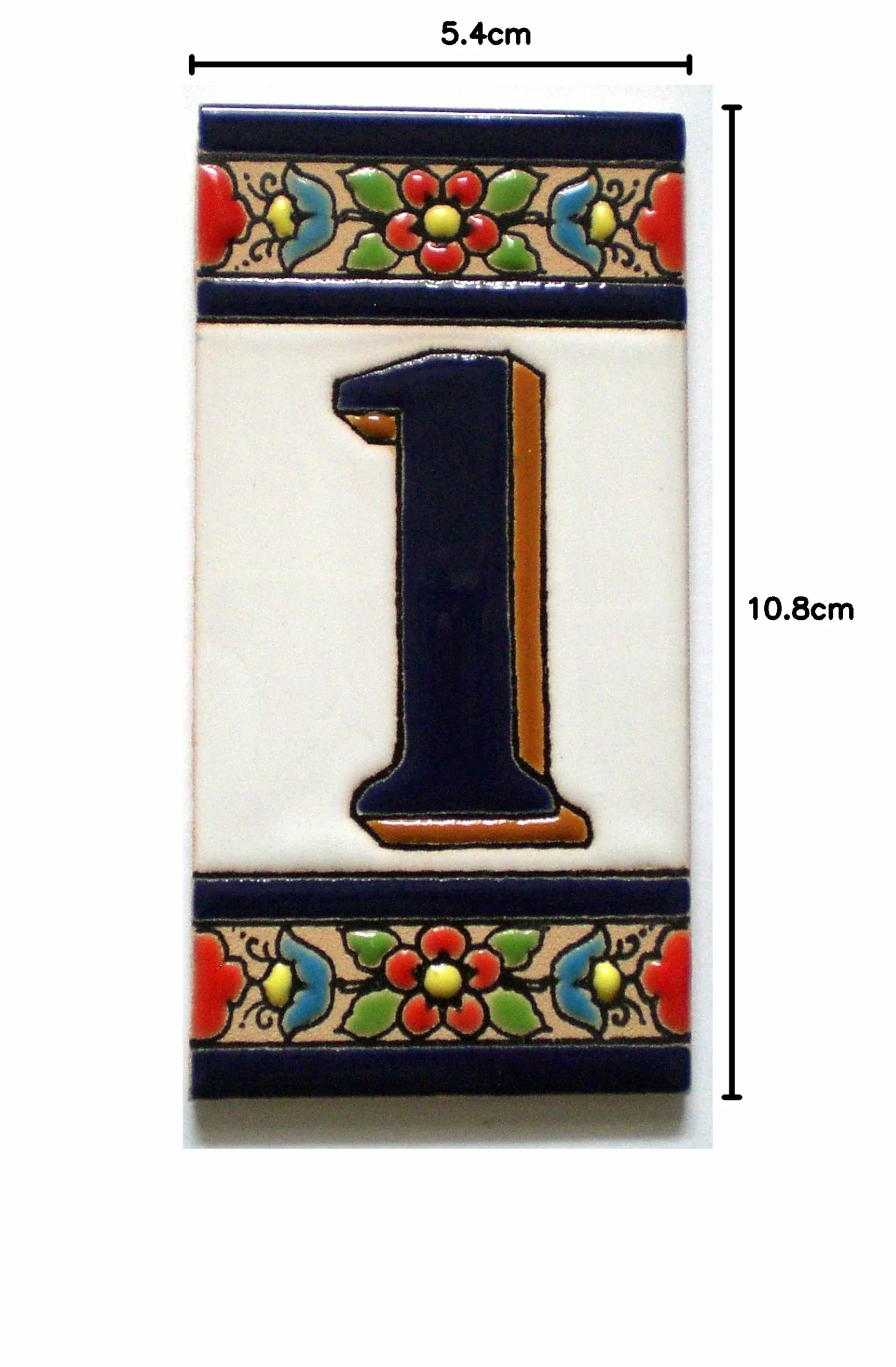 Hiszpańskie numery domów i litery z ceramiki - płytki / śródziemnomorski styl, Azulejos - 1