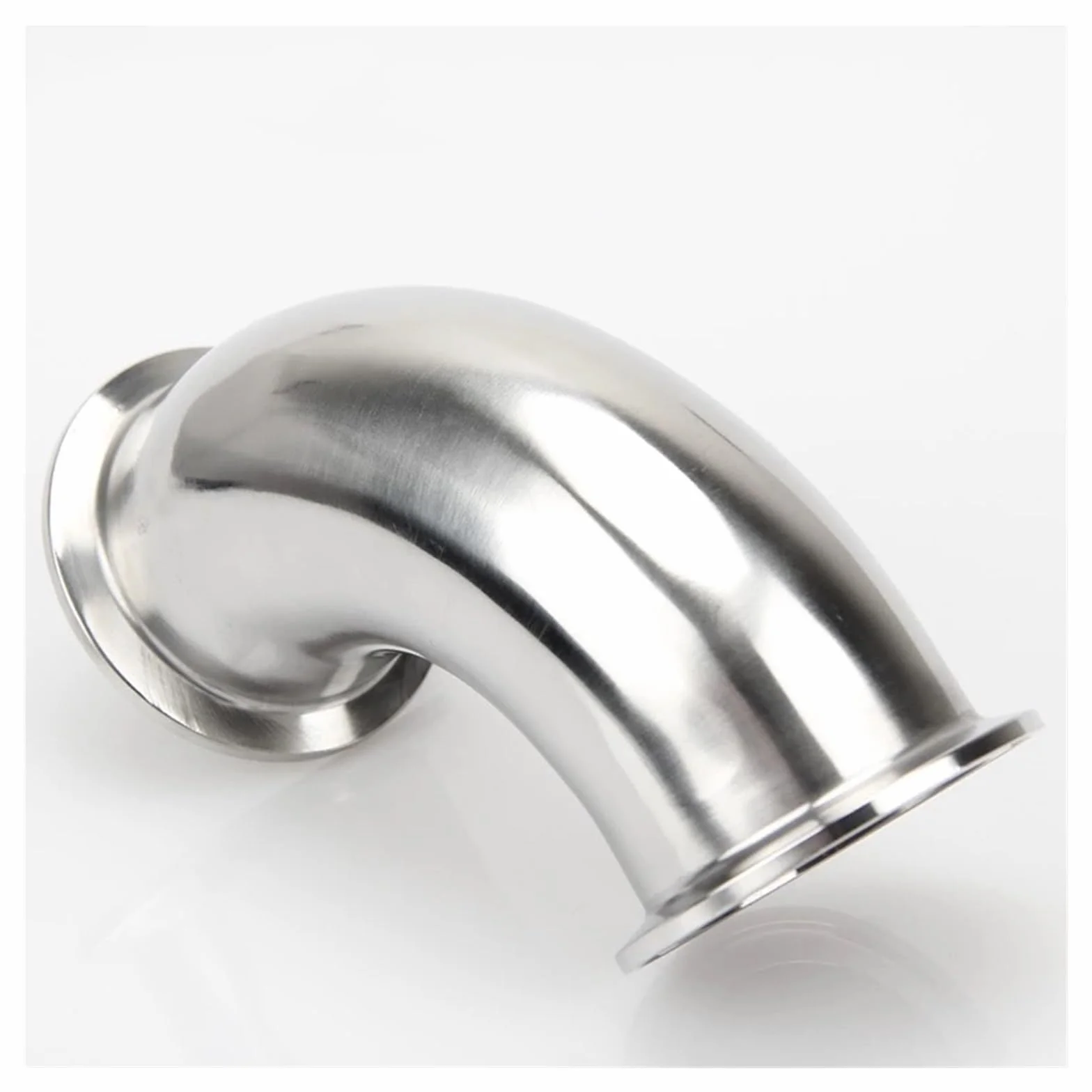 1 szt. 1.9 cm 2.5 cm 5.1 cm 7.6 cm 10.2 cm 19mm-102mm rura OD Tri Clamp Ferrule OD 90 stopni łokieć rura ze stali nierdzewnej 304 (57 mm x tuleja 77,5) złączka rurowa