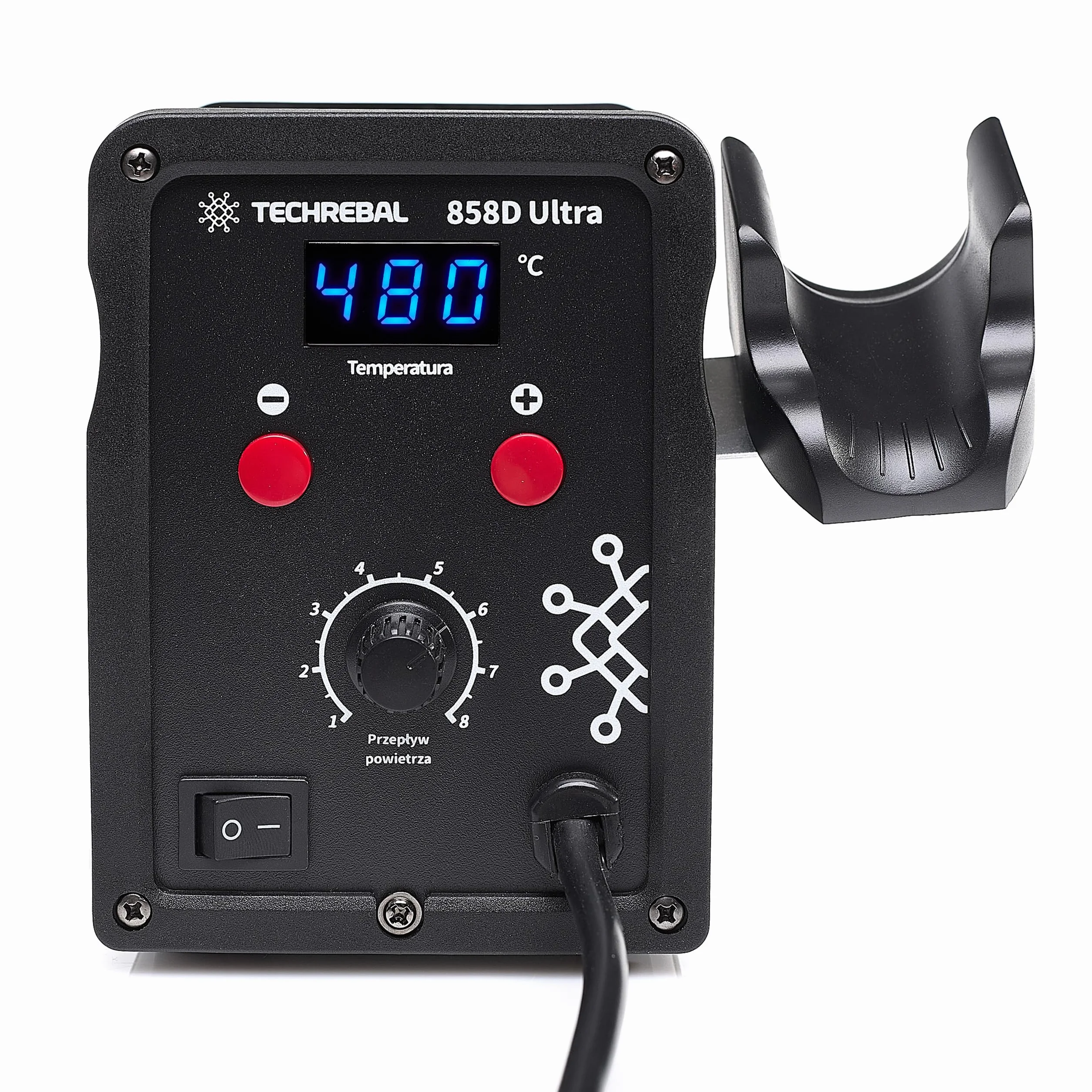 Techrebal 858D Ultra Stacja lutownicza hot air Spawarka do plastiku 750W