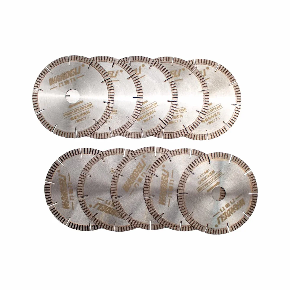 Toplionace 10 Sztuk Brzeszczot Diamentowy, Brzeszczot do Cięcia Płytek Ceramicznych z Kamienia Marmurowego do Maszyny do Cięcia Płytek Wandeli QX QXZ, 116Dx1.8Tx8Wx20mm