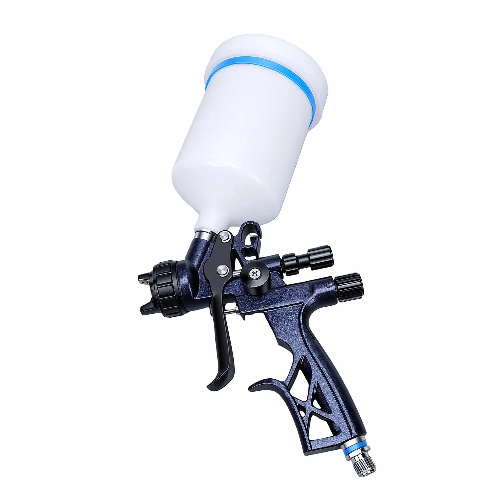 Generic Wysokowydajny Pistolet Natryskowy do zastosowań Motoryzacyjnych i Meblowych z dyszą 1,3 Mm i Kubkiem Wielokrotnego Użytku 600 Ml