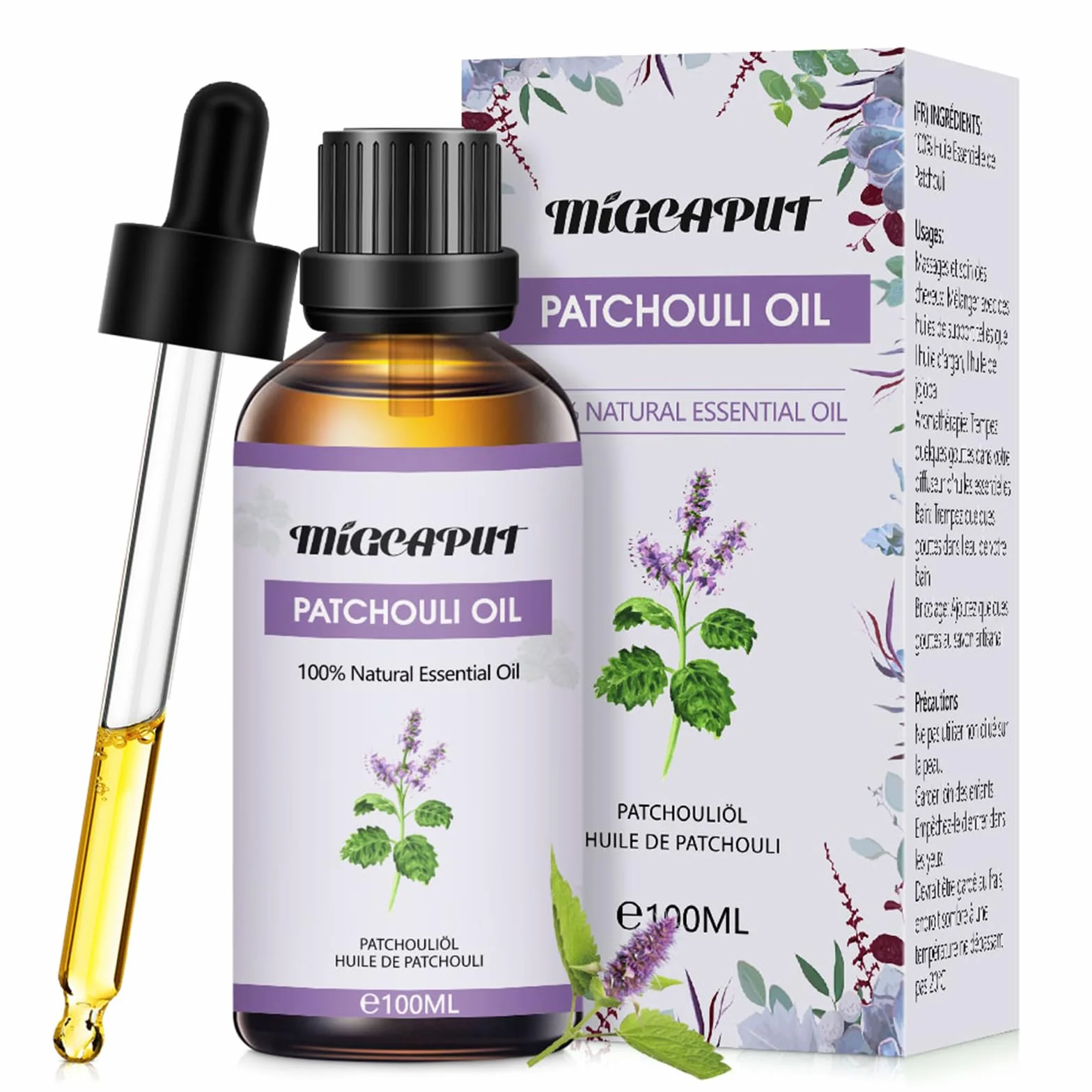 Olejek Paczuli 100ml Naturalny Aromaterapeutyczny do Dyfuzora SPA Masażu