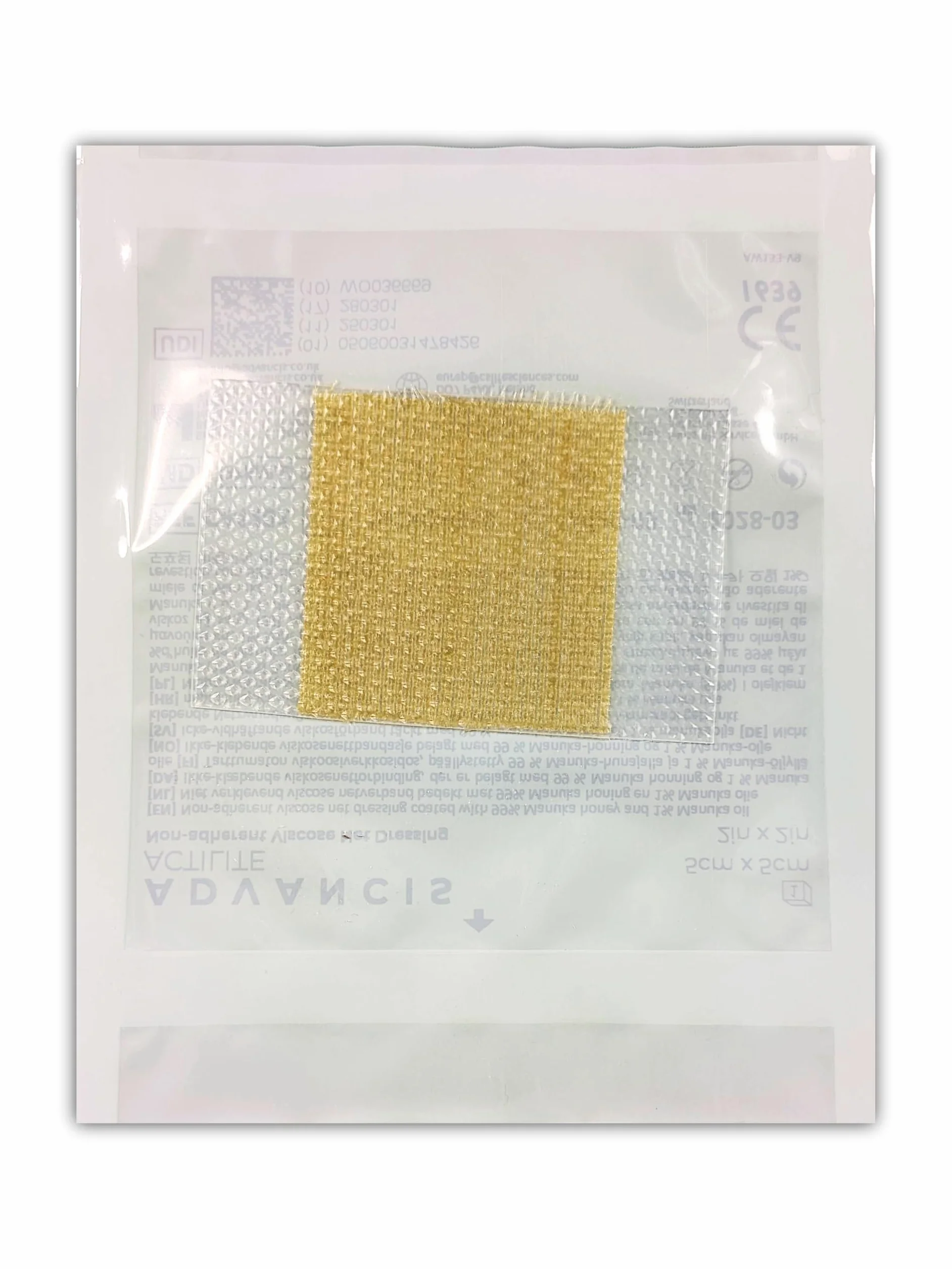 Actilite 5 x 5 cm Non-Adherent Viscose Net Dressing z miodem manuka 10 sztuk