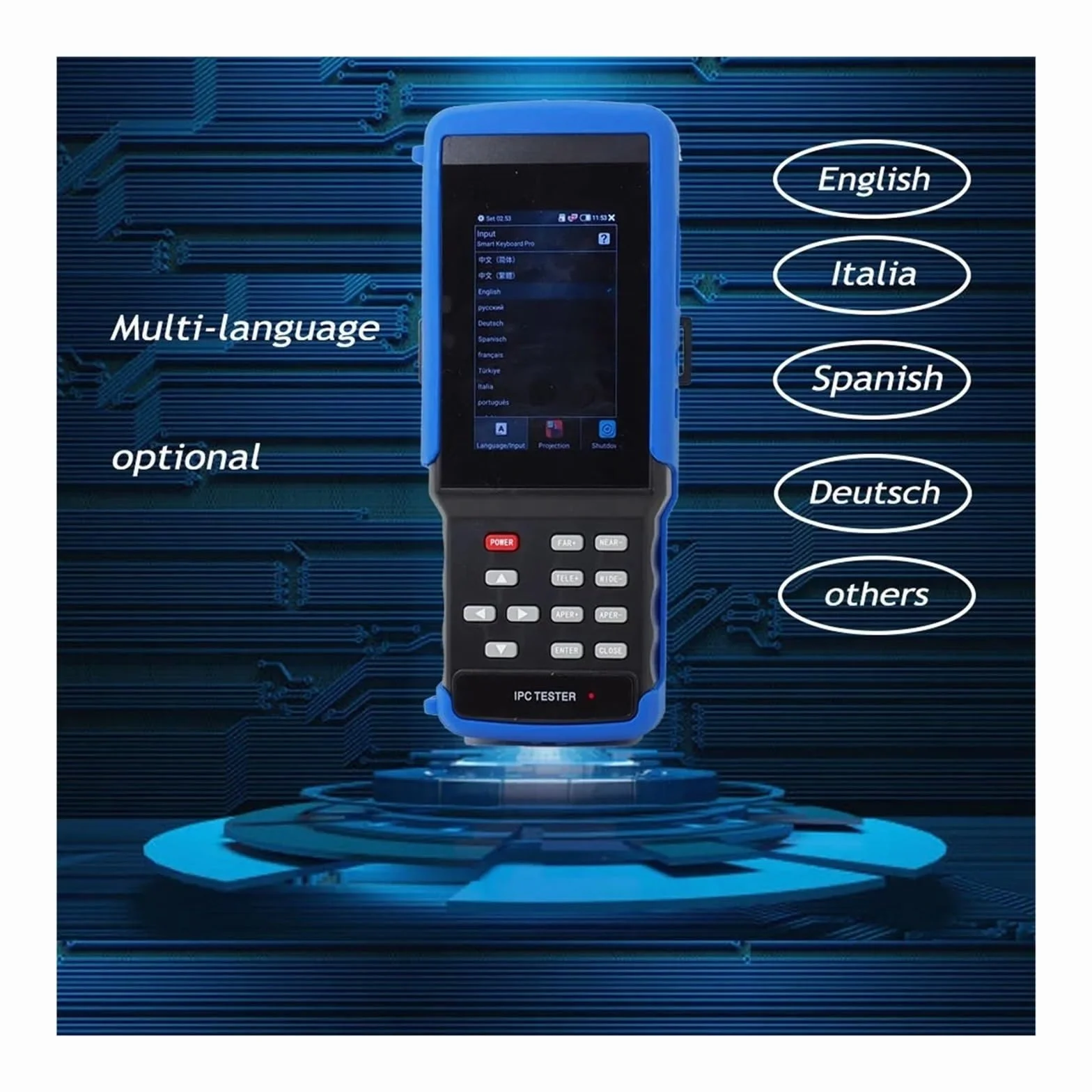 Tester CCTV, IPC9310 Plus 4k Tester kamer bezpieczeństwa | Z IP 1080P 8MP AHD TVI CVI CVBS SDI All In 1 Tester CCTV Monitor Utp Optyczny POE do testowania kamer CCTV i IP.