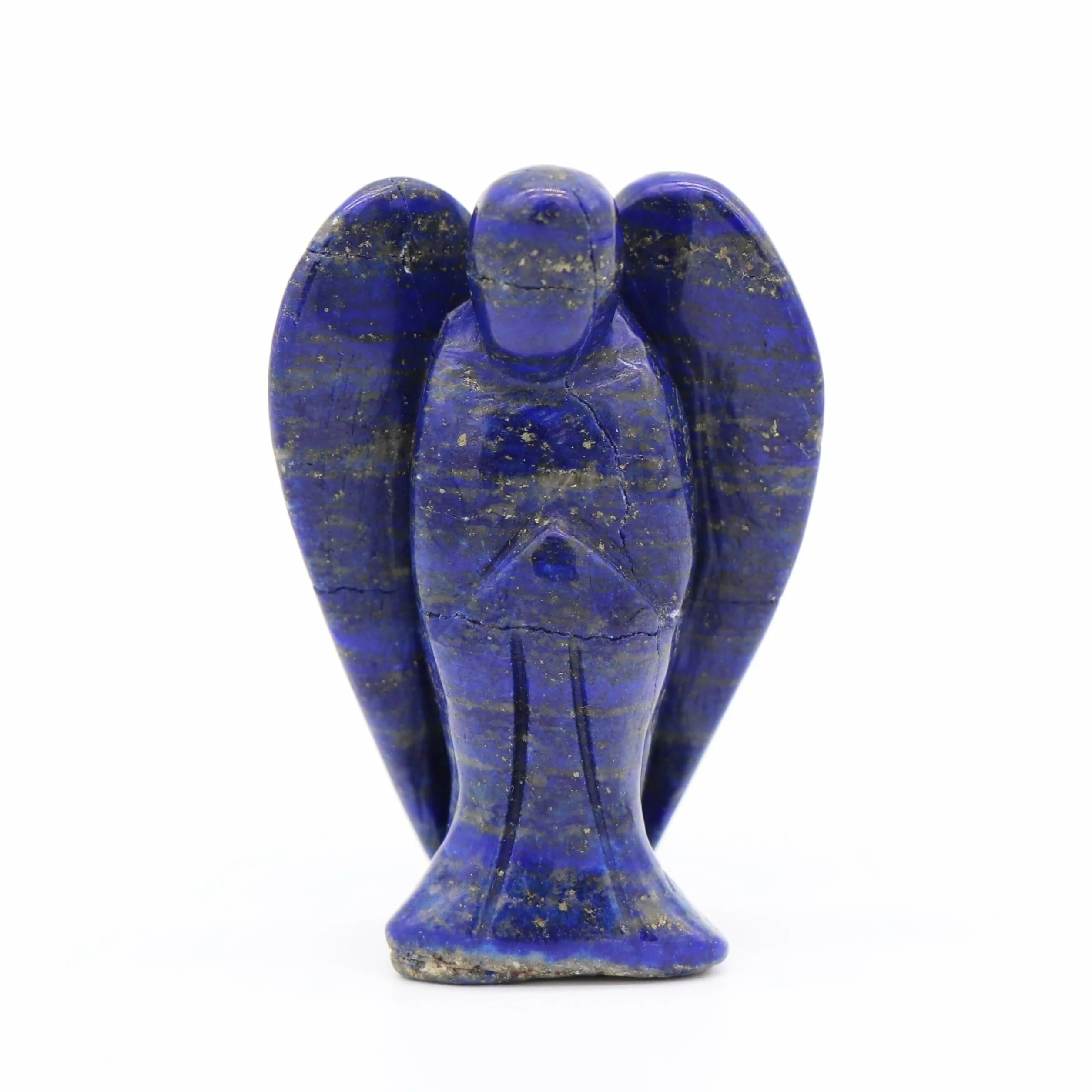 Anioł Stróż Figurka Anioł Stróż Uzdrawiający Kryształ Talizman Lucky Amulet Fengshui Anioł Statua Dekoracja (Lazuryt)