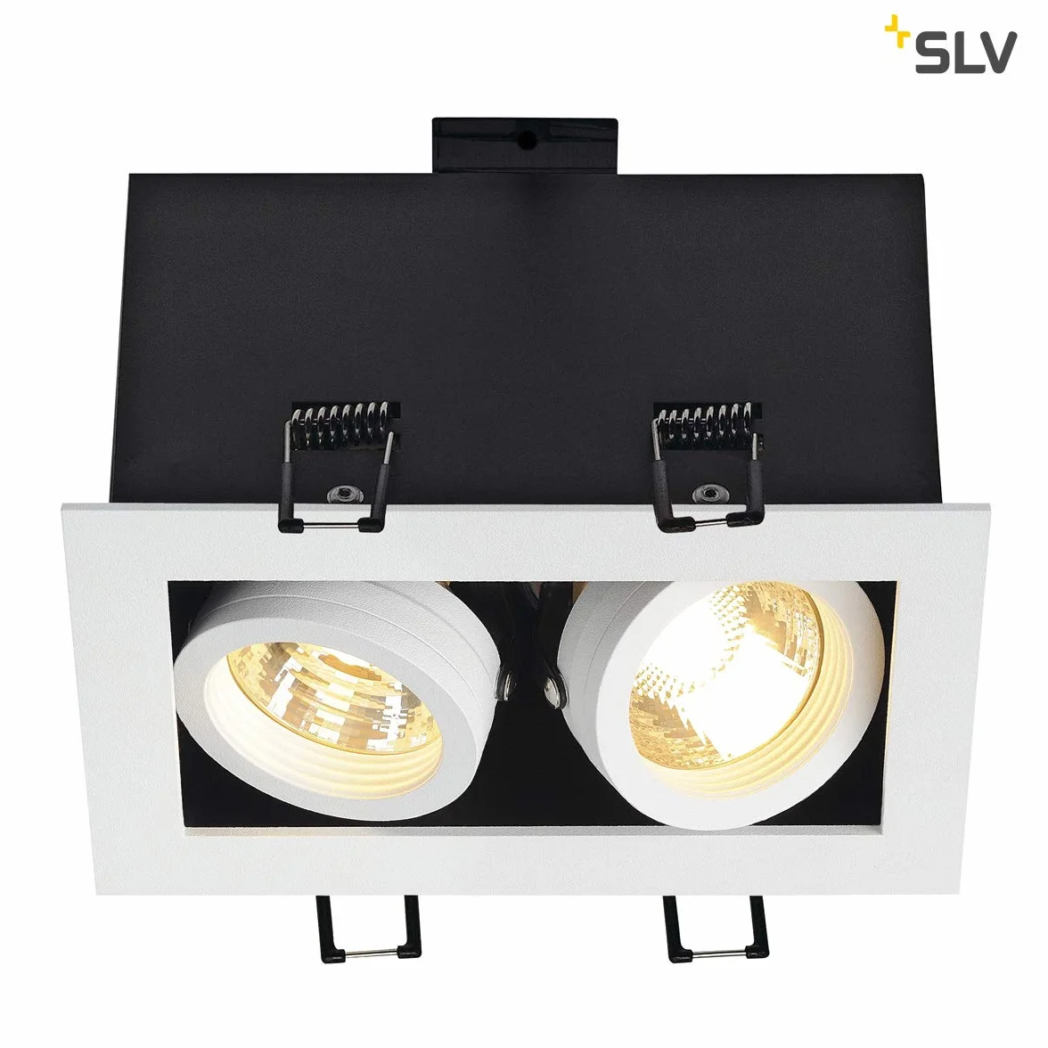 SLV Oprawa sufitowa wpuszczana KADUX 2 reflektor punktowy GU10 50 W biały