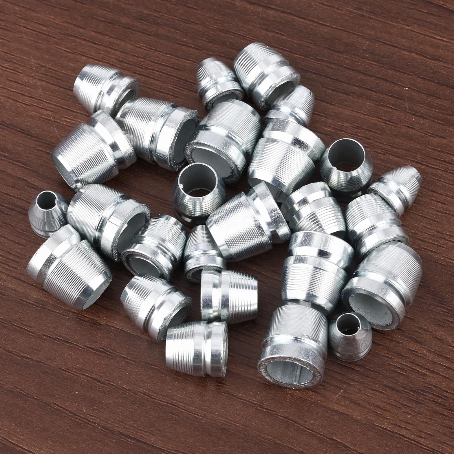30 Szt. Zestaw Klinów Siekiery Okraglej, 10mm,12mm,14mm Solidny Klin Siekiery ze Stali Weglowej Akcesoria do Mlotka Metalowego do Wzmacniania