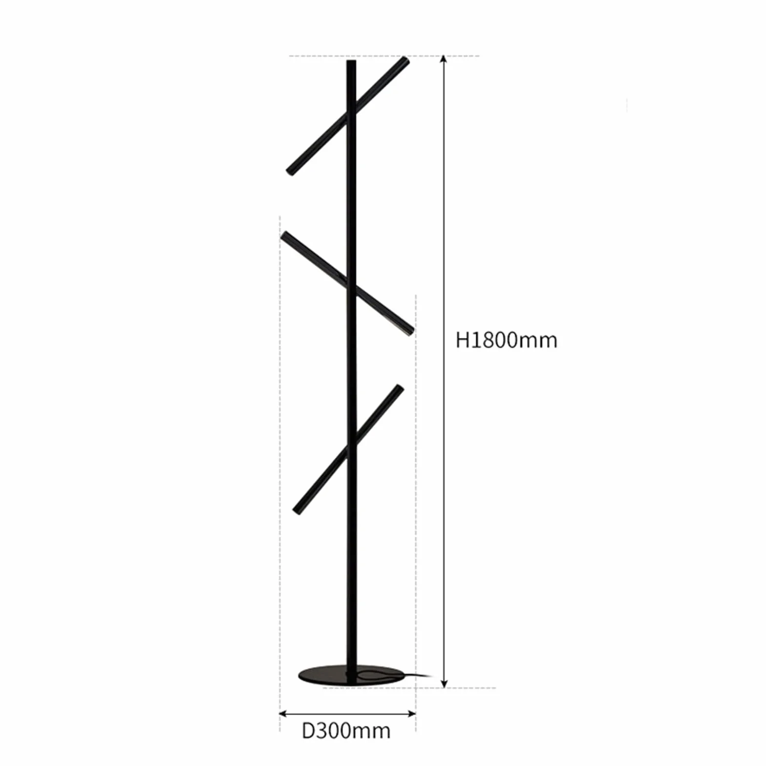 Oświetlenie Minimalistyczna lampa do salonu (bez źródła światła)