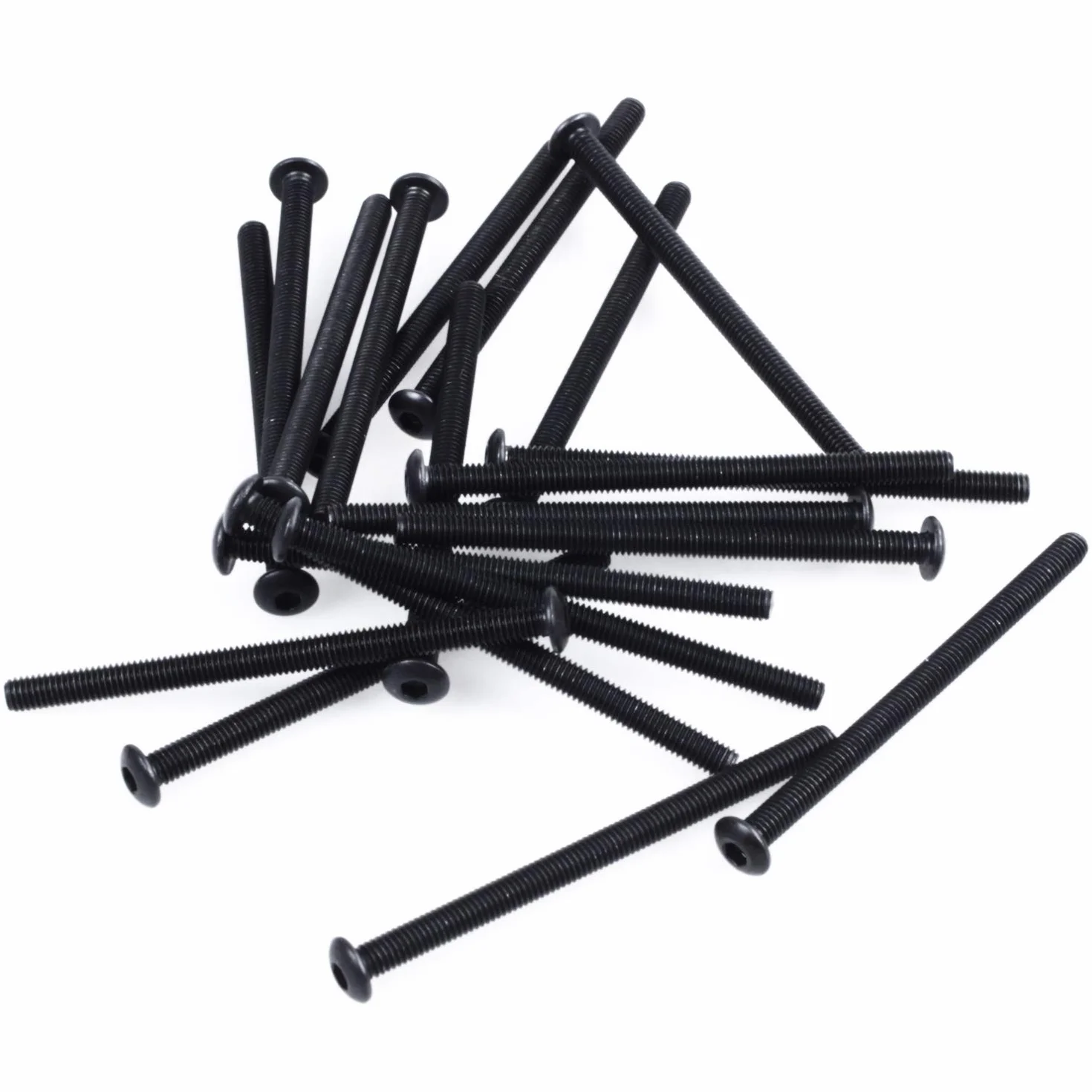 M3 X 45Mm Stal Stopowa Nasadka SześCiokąTna ŁEb Kulisty WKRĘTY Czarny 20