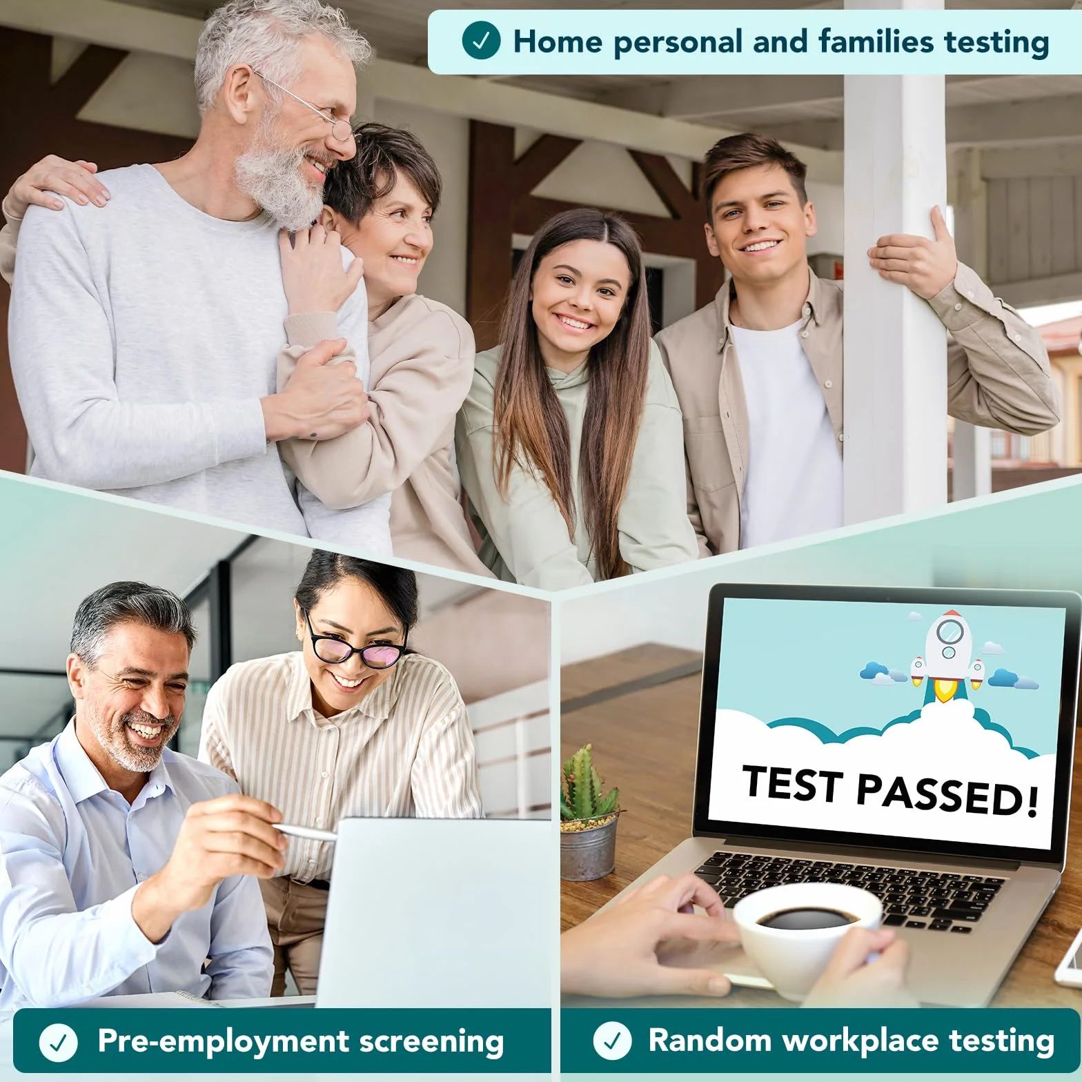 Easy@Home Test narkotykowy marihuany THC - Szybkie wykrywanie w moczu