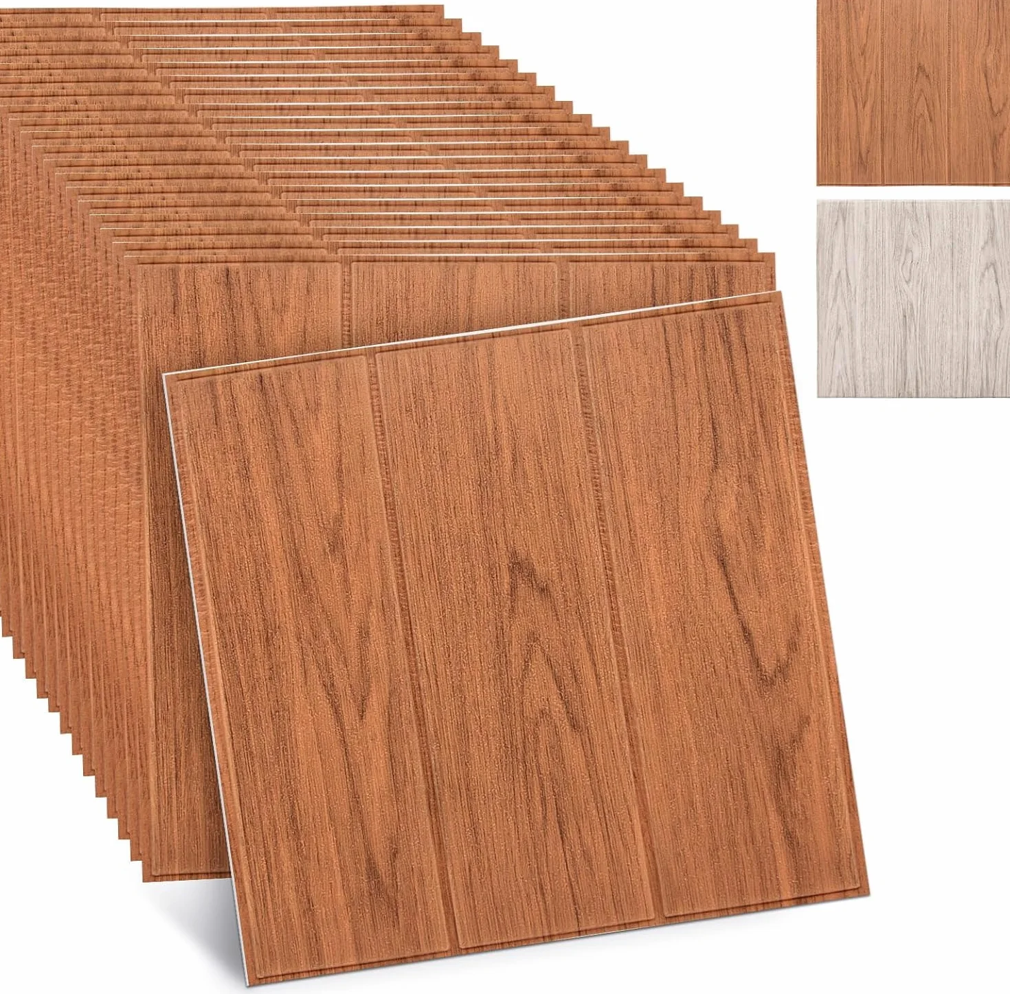 20 paneli ściennych 3D, z rysunkiem słojów drewna, panele ścienne, samoprzylepne, okładzina ścienna PCW, wodoodporne, 30 x 30 cm na panel, do salonu, sypialni jako ściana akcentująca (kolor