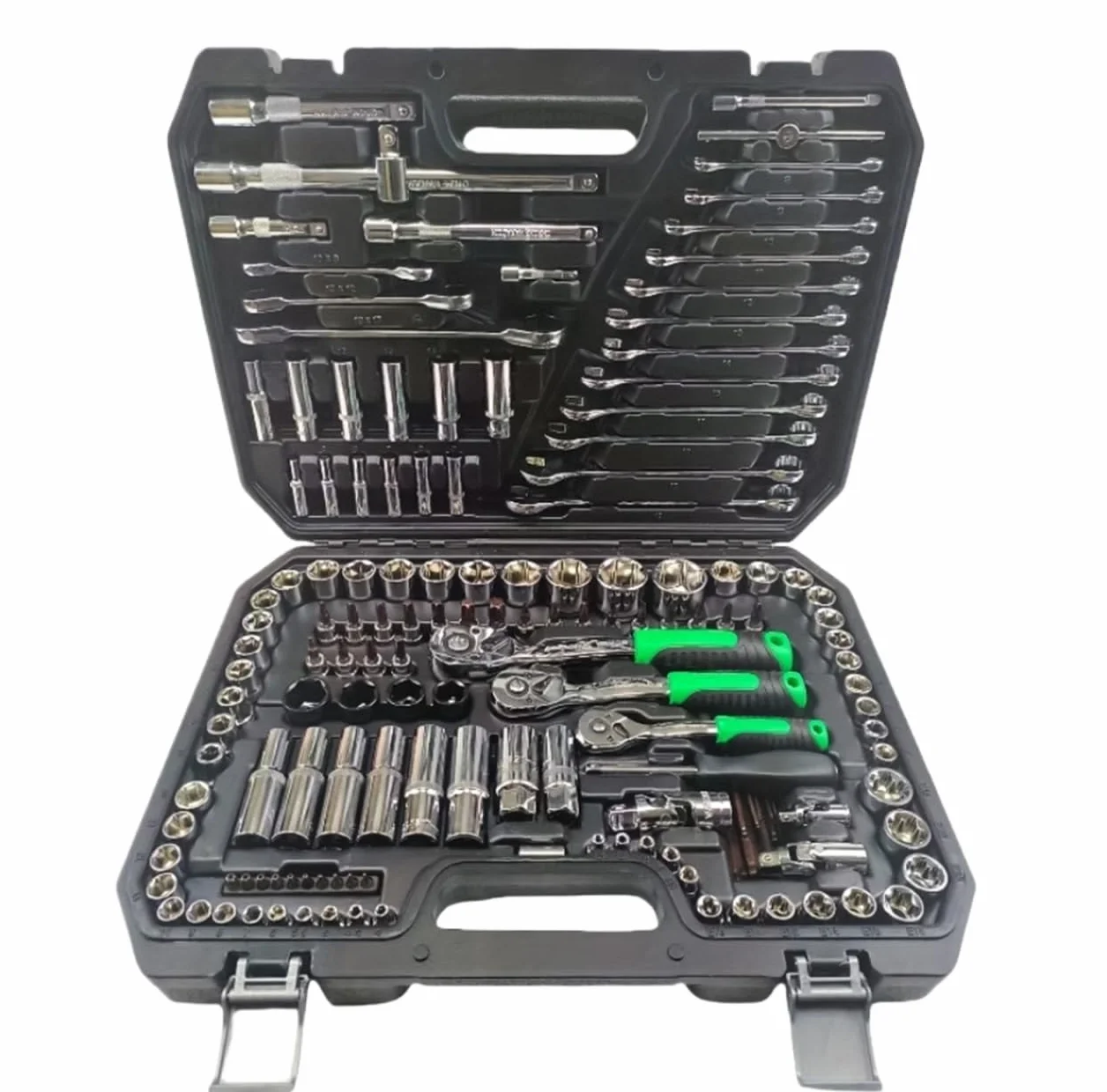 Zestaw Kluczy Grzechotkowych Zestaw Narzędzi Mechanicznych 150 Elementów Zestaw Do Napraw Samochodowych Odpowiedni Do Użytku Domowego I Codziennego Narzędzia Ręczne