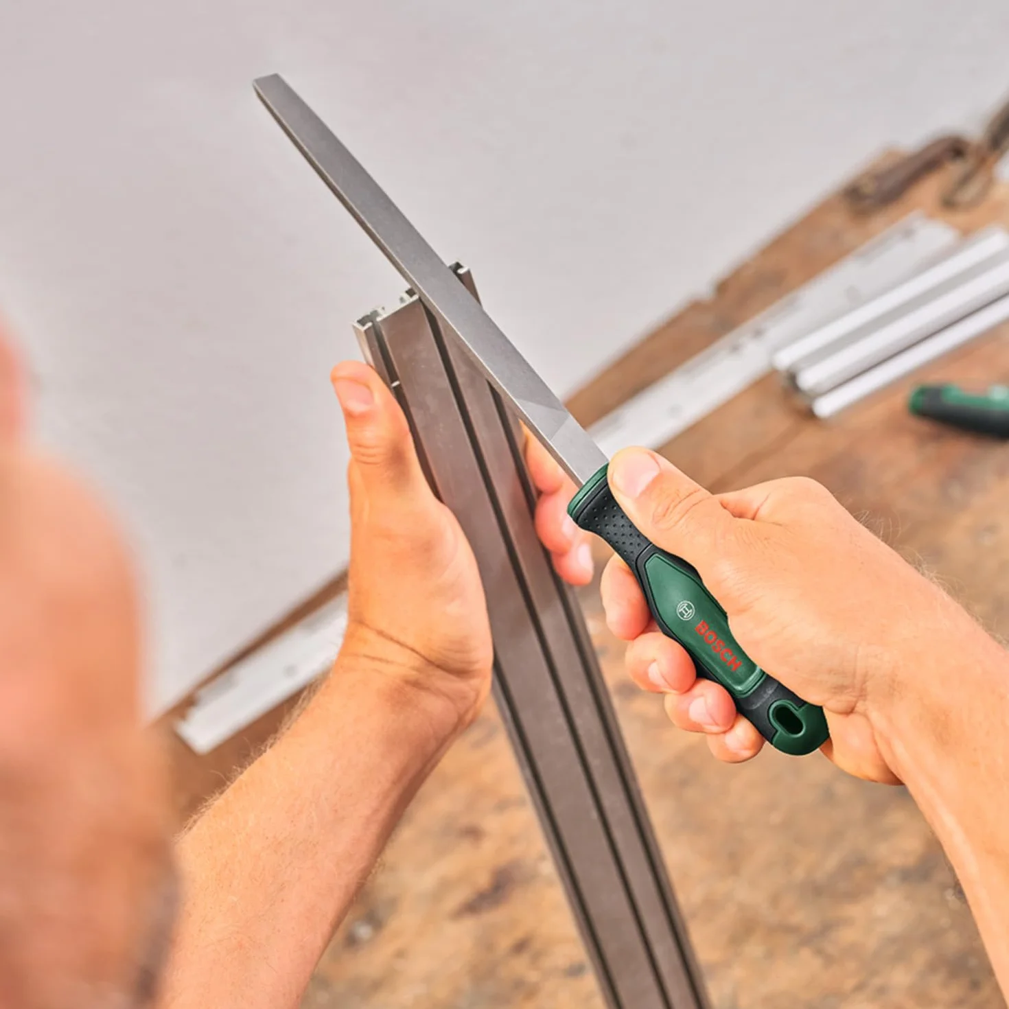 Bosch 5-częściowy zestaw pilników twarda stal węglowa 200 mm nacięcie 2 Softgrip